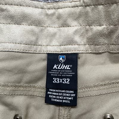 Kuhl Kanvus Jeans Mens 33x32 Brown Stretch Canvas Straight Leg Pants 23S 5114 - Thumbnail 4