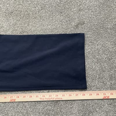 LL Bean Pants Womens Medium Petite Navy Blue Stretch Straight Leg Lounge Cotton - Thumbnail 9