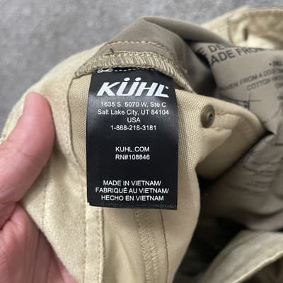 Kuhl Kanvus Jeans Mens 33x32 Brown Stretch Canvas Straight Leg Pants 23S 5114 - Thumbnail 5