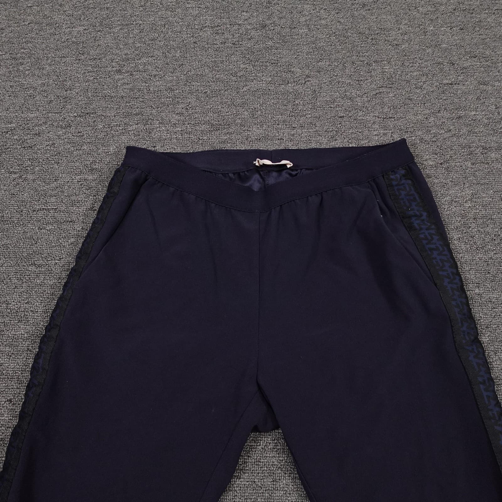 Zadig & Voltaire Pants Womens 38 Blue Paula Track Elastic Waist Logo Tape - Thumbnail 2