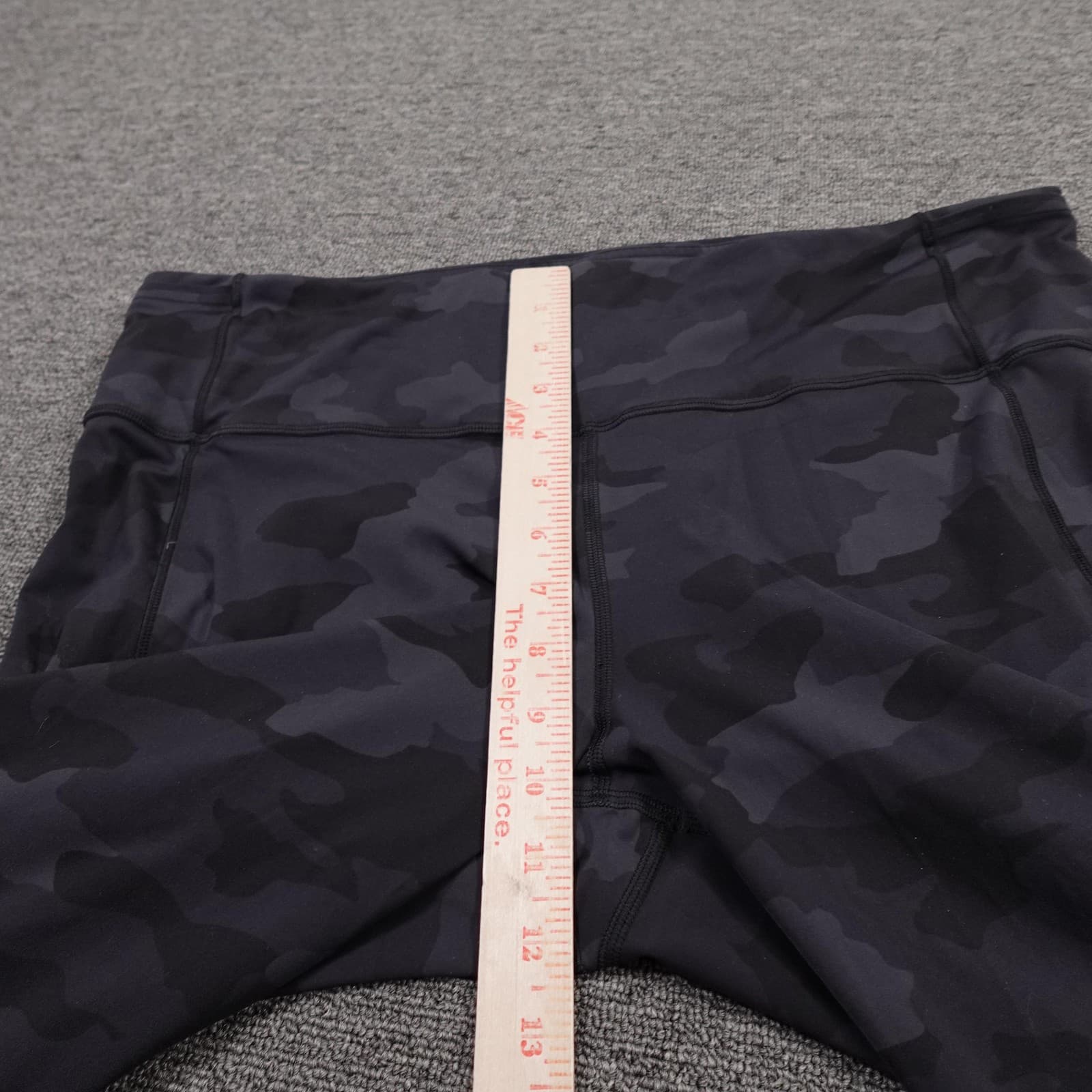 Lululemon Leggings Womens 16 Gray Camo High Rise Ankle Yoga Gym Athletic Pants - Thumbnail 7