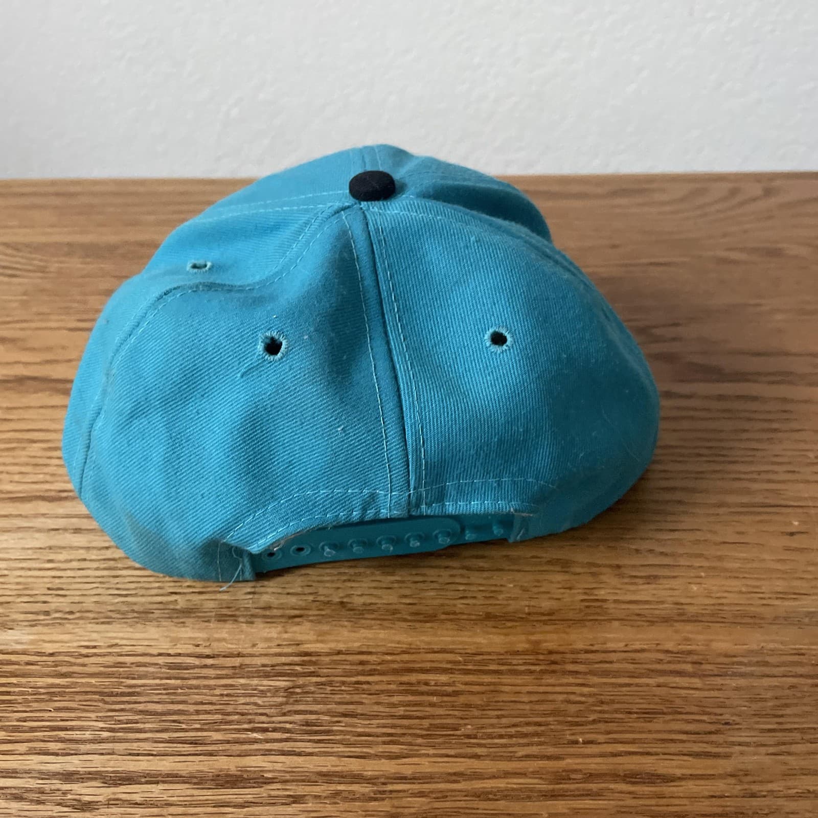 Vintage Florida Marlins Hat Cap Snap Back Mens Teal Black MLB Baseball 90s - Thumbnail 4