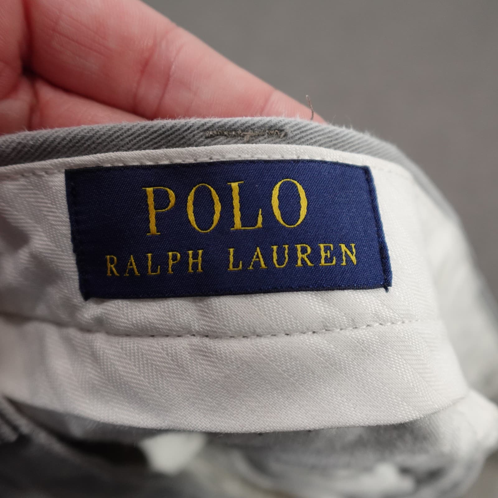 Polo Ralph Lauren Shorts Mens 35 Gray Chino Flat Front 11 Inseam Casual - Thumbnail 4
