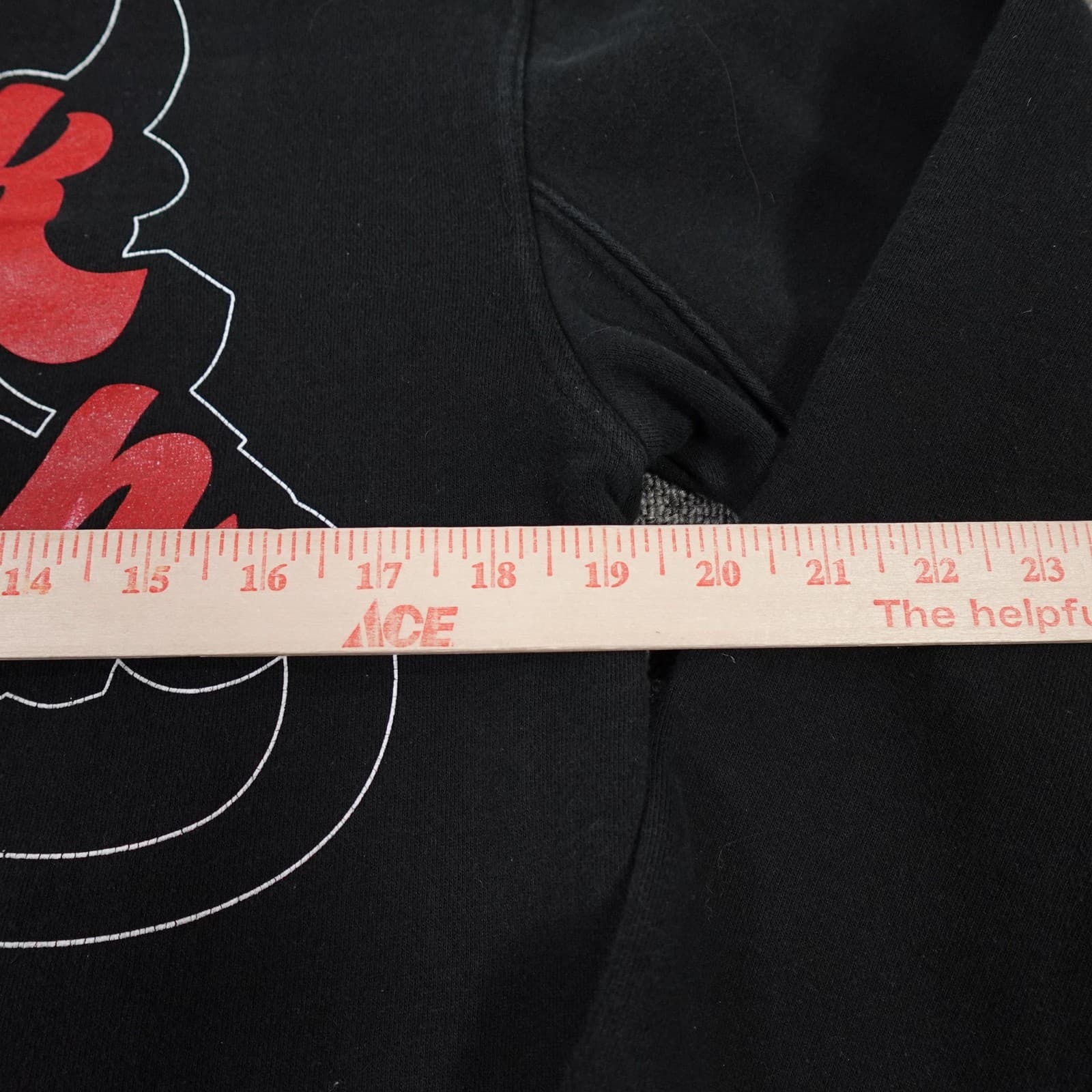 Freak On A Leash Hoodie Mens Small Black Pullover Devil Graphic Back Fleece - Thumbnail 7