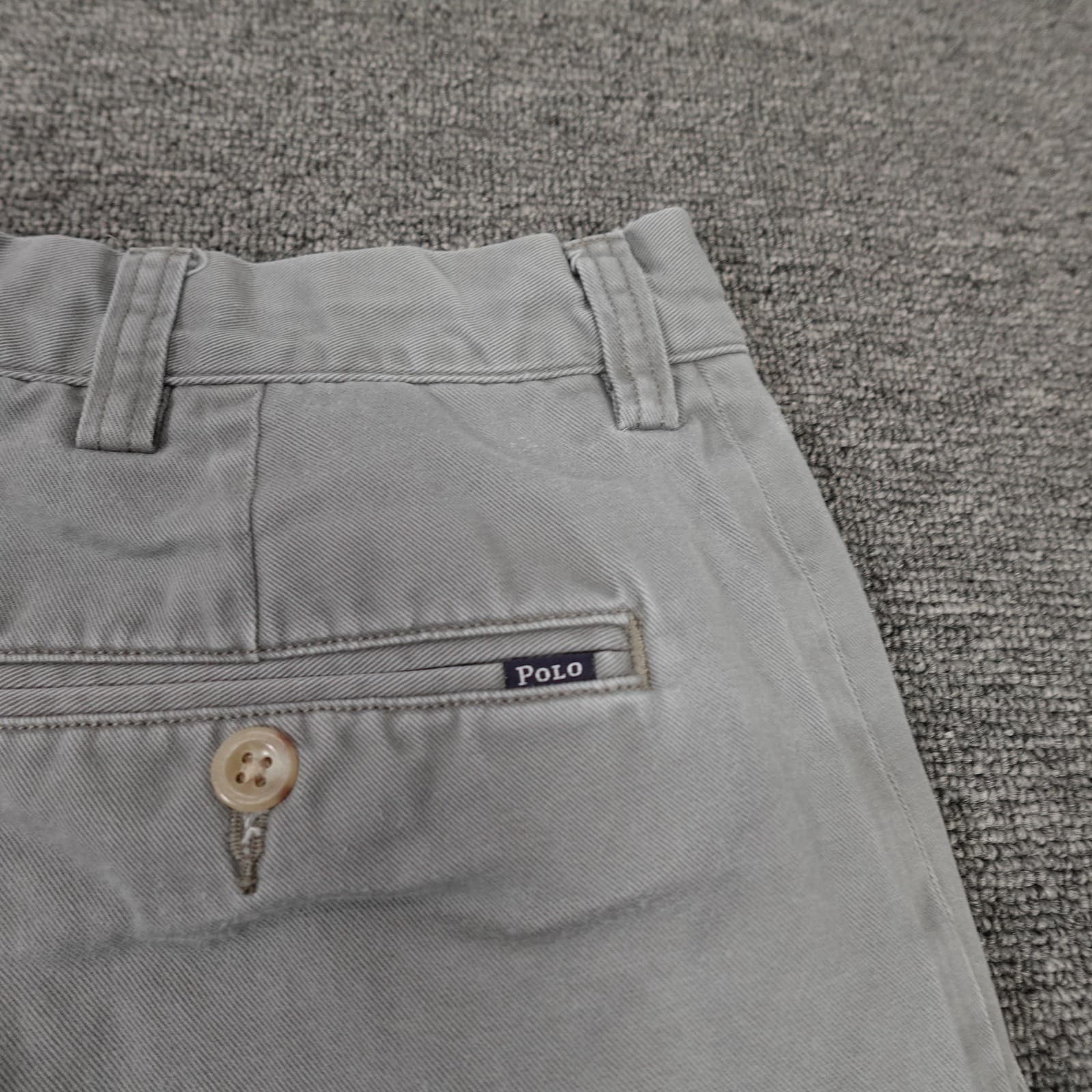 Polo Ralph Lauren Shorts Mens 35 Gray Chino Flat Front 11 Inseam Casual - Thumbnail 3
