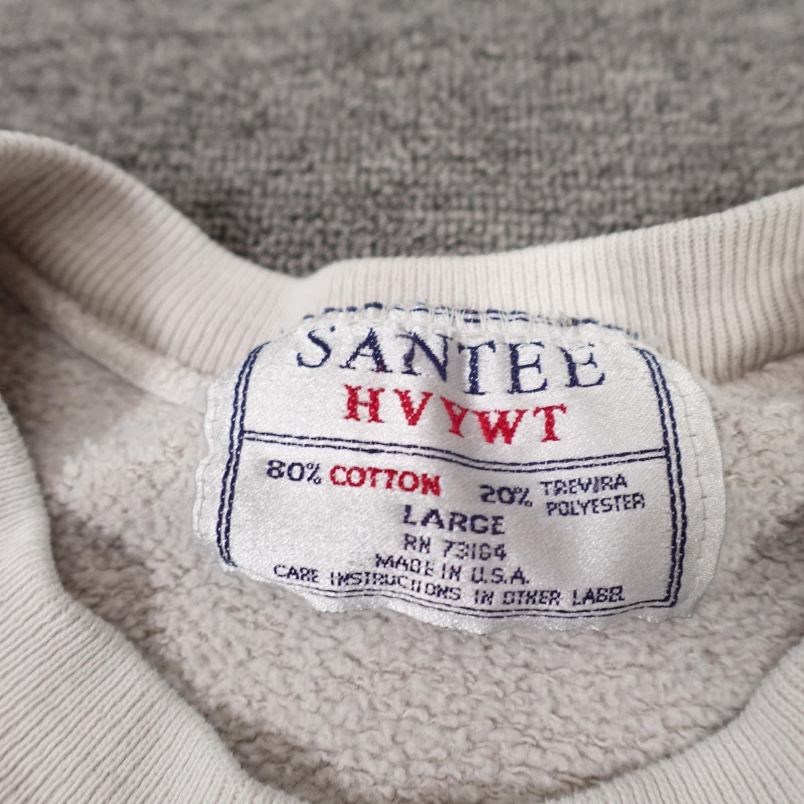 Vintage Santee Sweatshirt Mens Large White Bunch's Tavern Beer Graphic USA 90s - Thumbnail 5