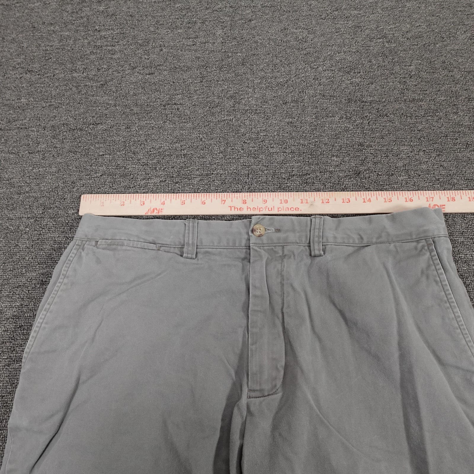 Polo Ralph Lauren Shorts Mens 35 Gray Chino Flat Front 11 Inseam Casual - Thumbnail 7