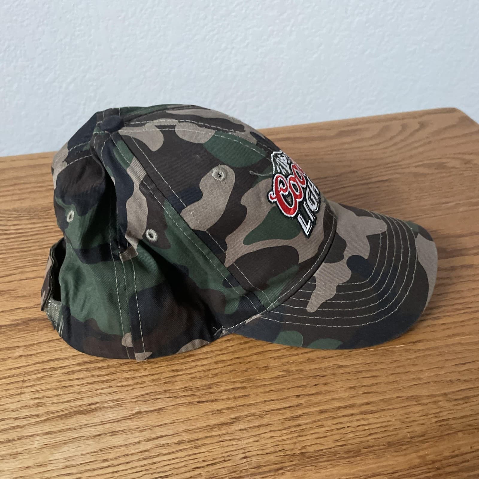 Coors Light Camo Hat Adjustable Cap Mens ACME Apparel Camouflage Baseball - Thumbnail 4
