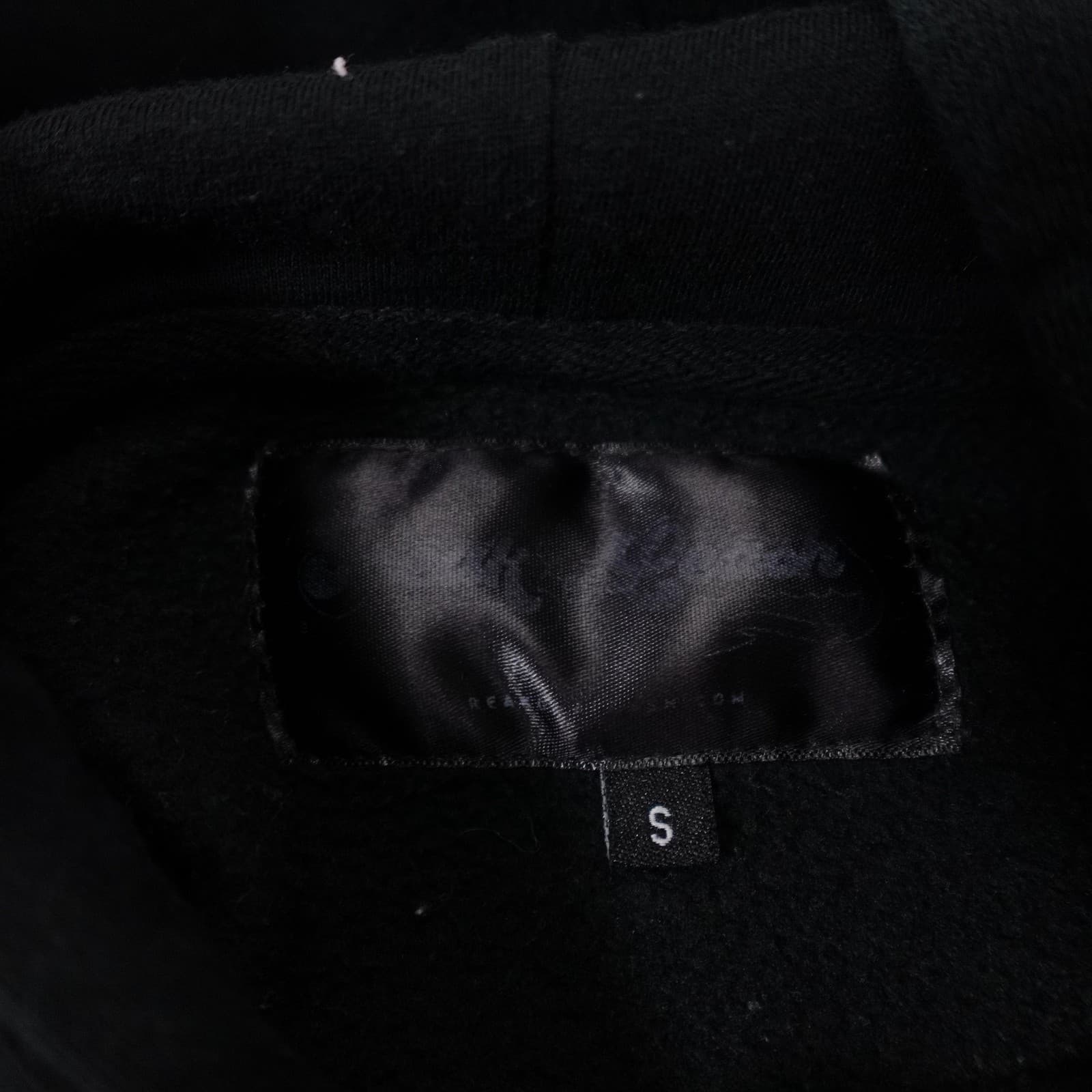 Freak On A Leash Hoodie Mens Small Black Pullover Devil Graphic Back Fleece - Thumbnail 2