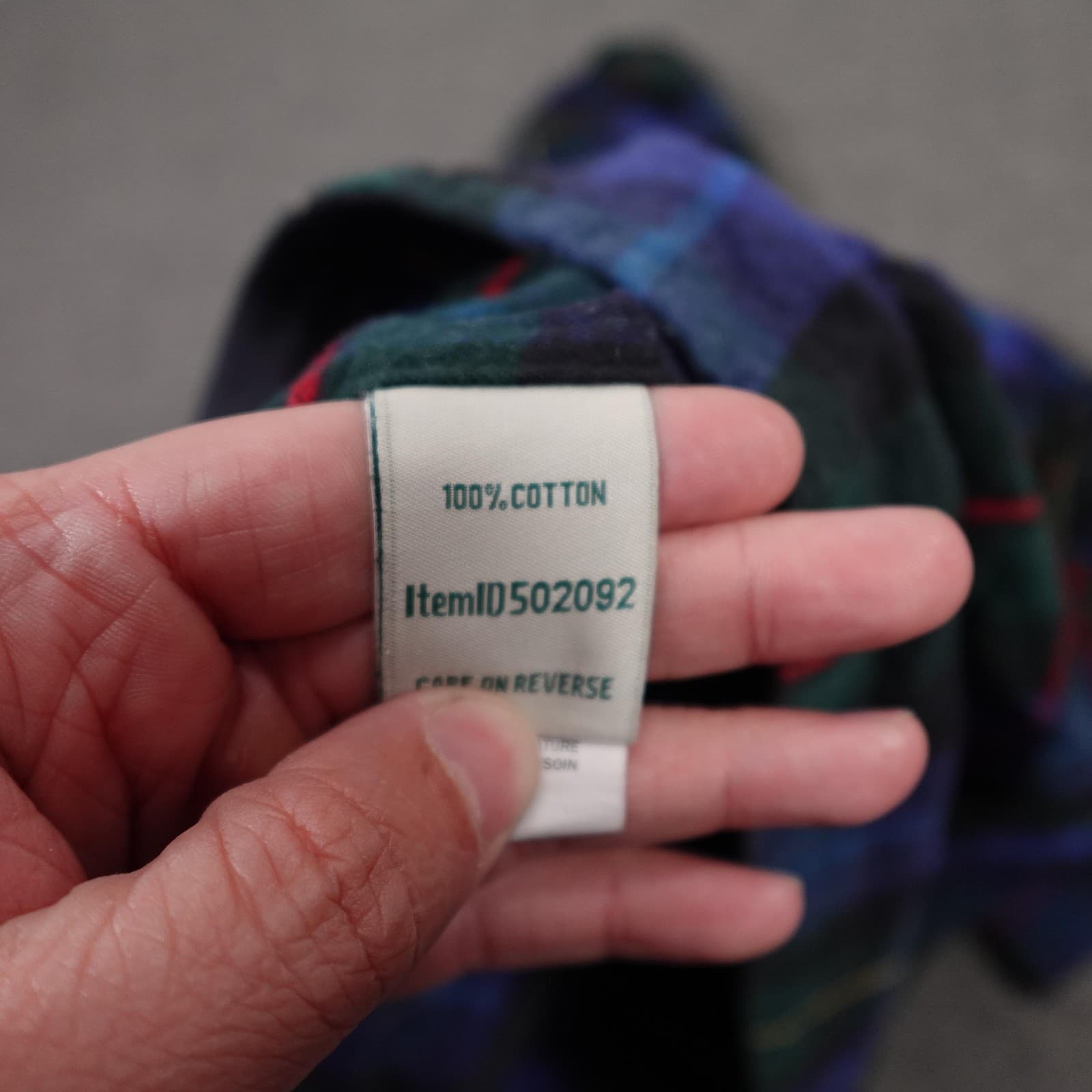 L.L.Bean Shirt Womens Small Blue Plaid Flannel Full Zip Hooded Shacket - Thumbnail 6
