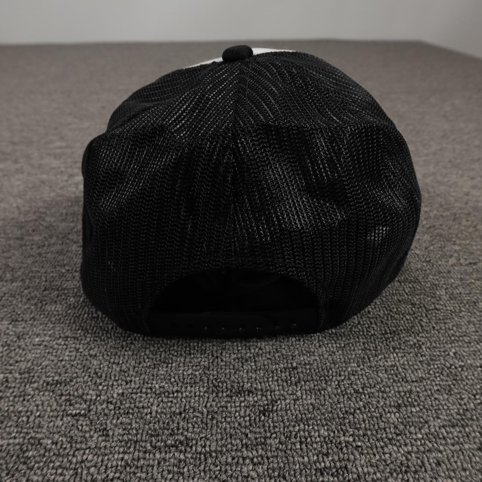 Vintage Porsche Car Hat Cap Snap Back Black White MOJA Trucker Mesh Mens 80s - Thumbnail 5