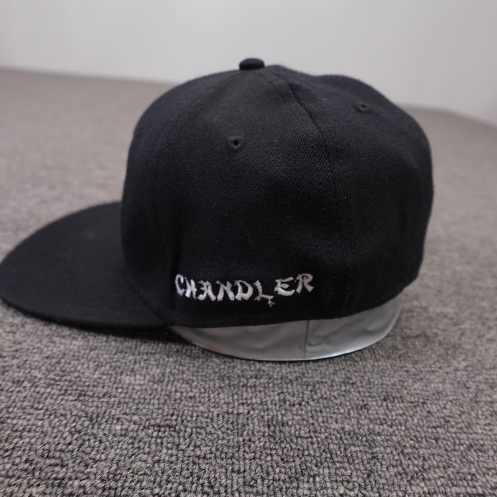 Chicago Bulls Hat Cap Fitted Mens Medium Black NBA Basketball Chandler Otto Flex - Thumbnail 3
