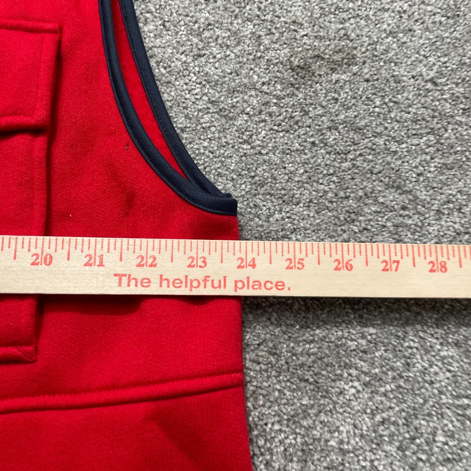 VINTAGE Southpole Vest Adult Large Red Sweater Full Zip Hip Hop Y2k Streetwear * - Thumbnail 7