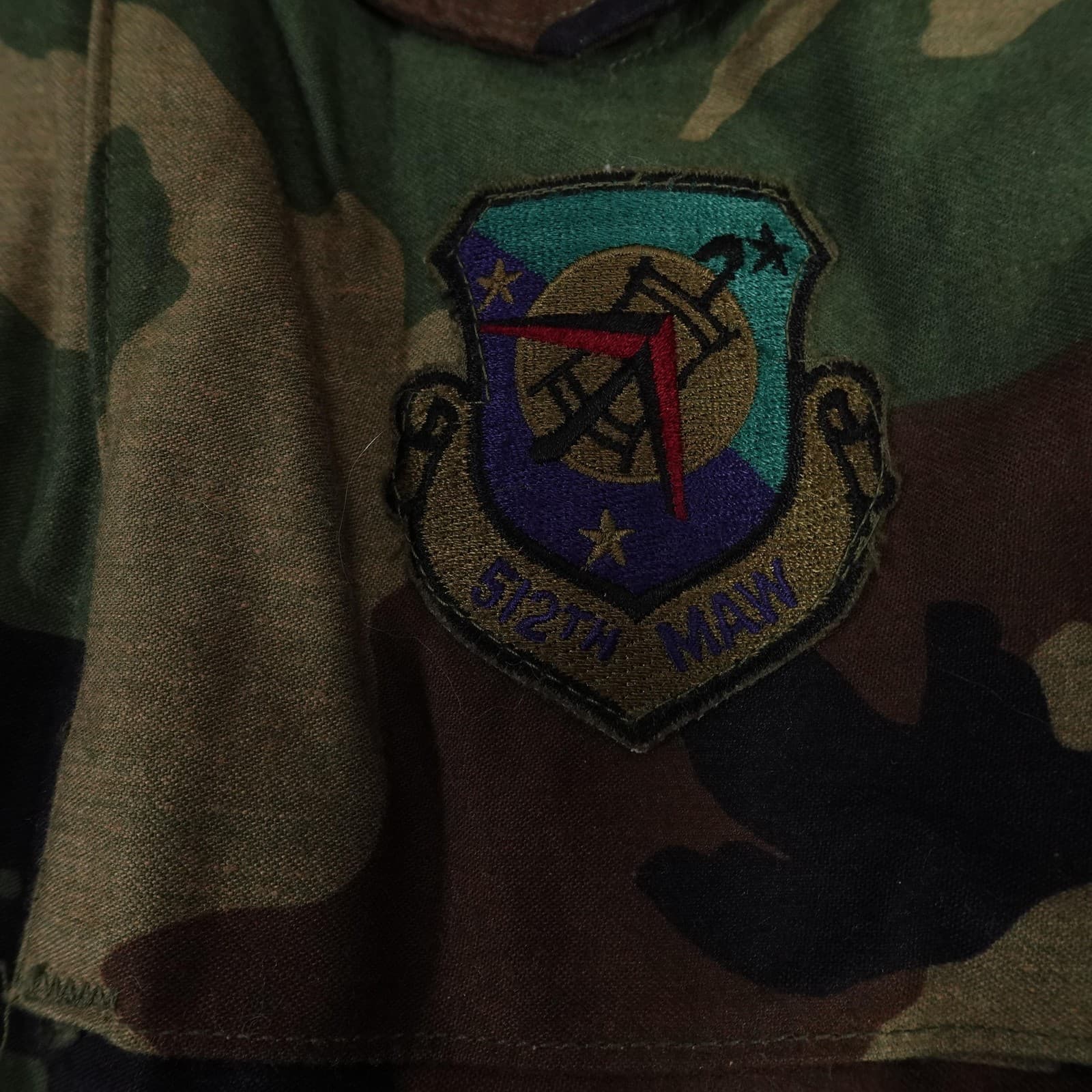 Vintage Golden Mfg M65 Field Jacket Mens Small Woodland Camo US Air Force 80s - Thumbnail 6
