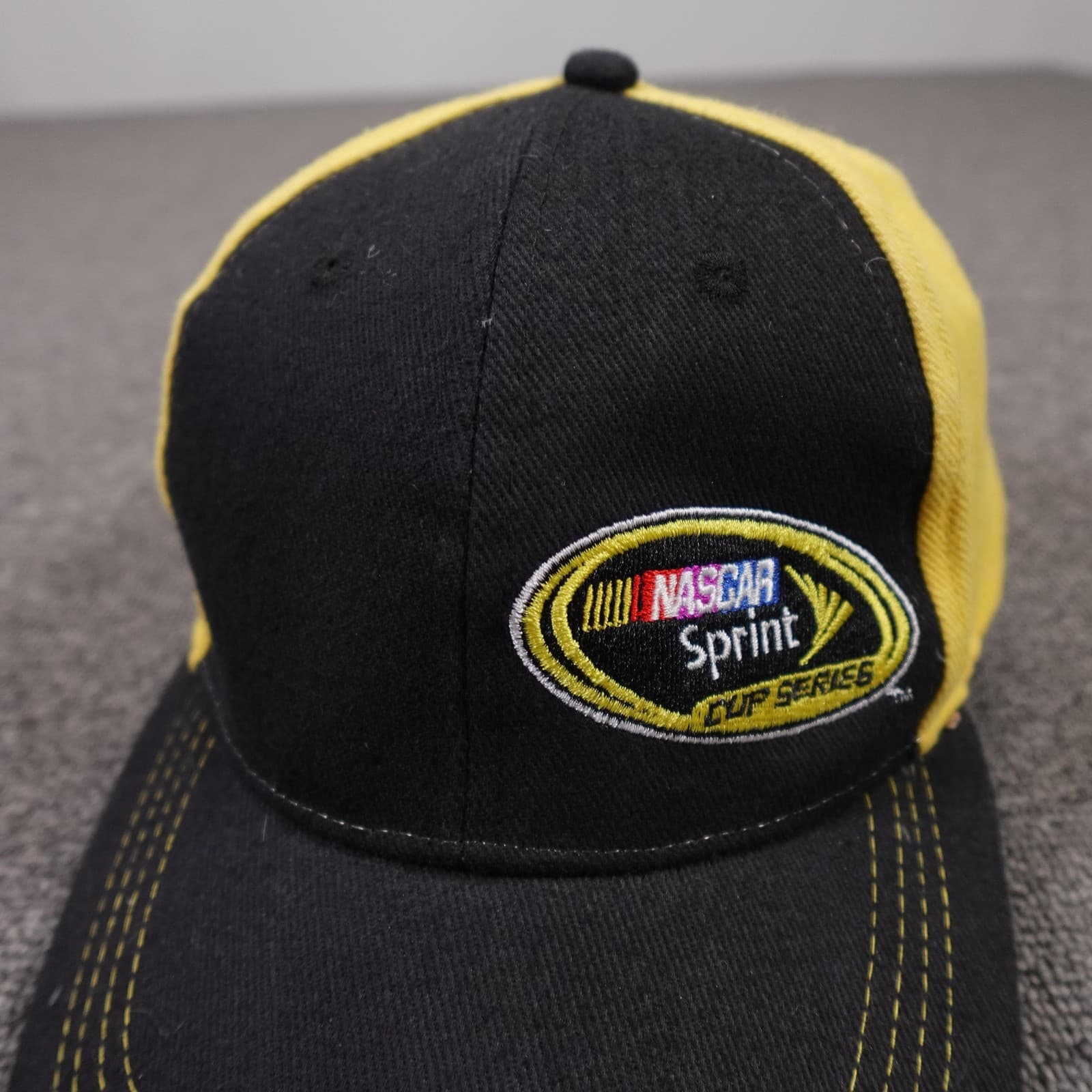 NASCAR Sprint Cup Series Hat Cap Strap Back Mens One Size Black Racing Octagon - Thumbnail 2