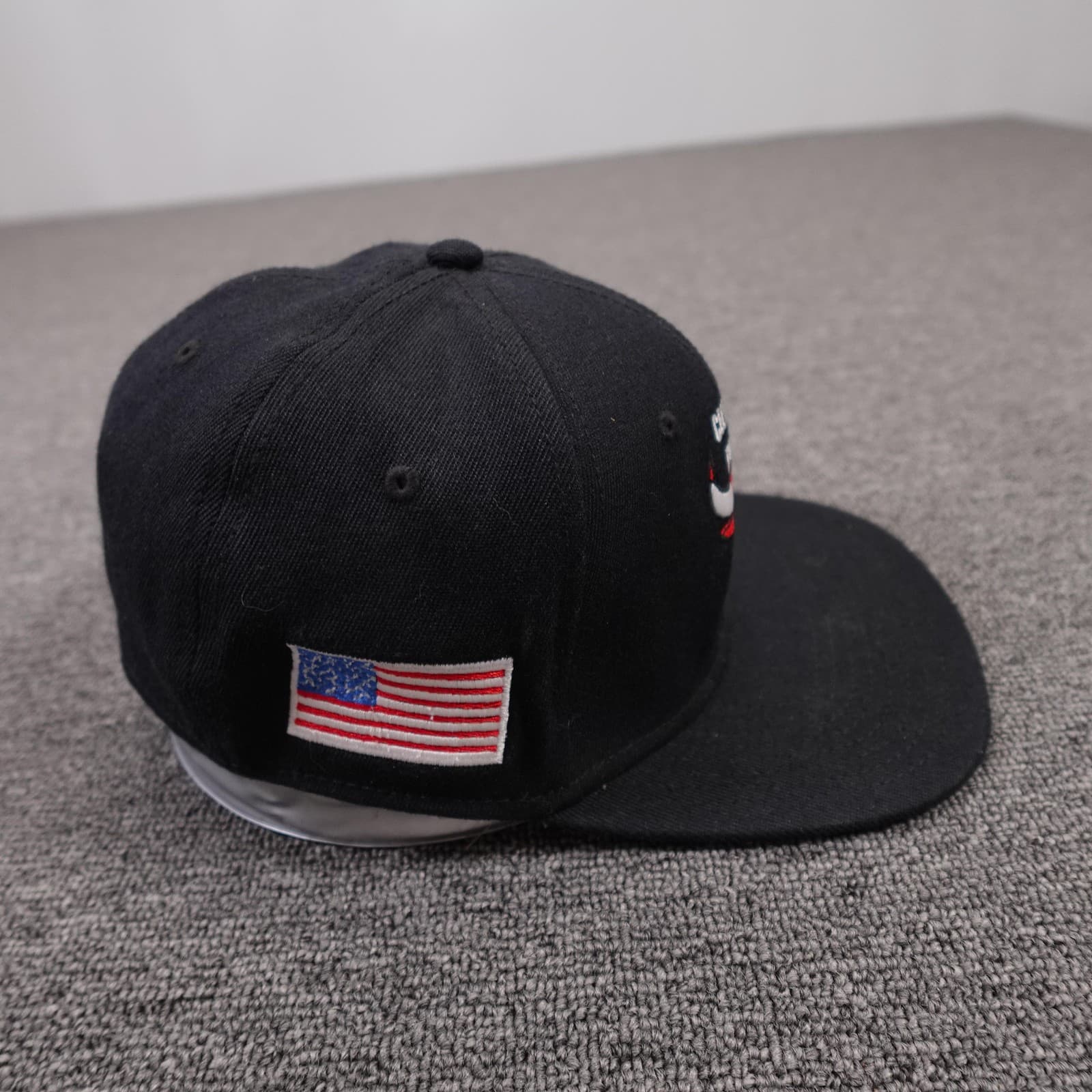 Chicago Bulls Hat Cap Fitted Mens Medium Black NBA Basketball Chandler Otto Flex - Thumbnail 5