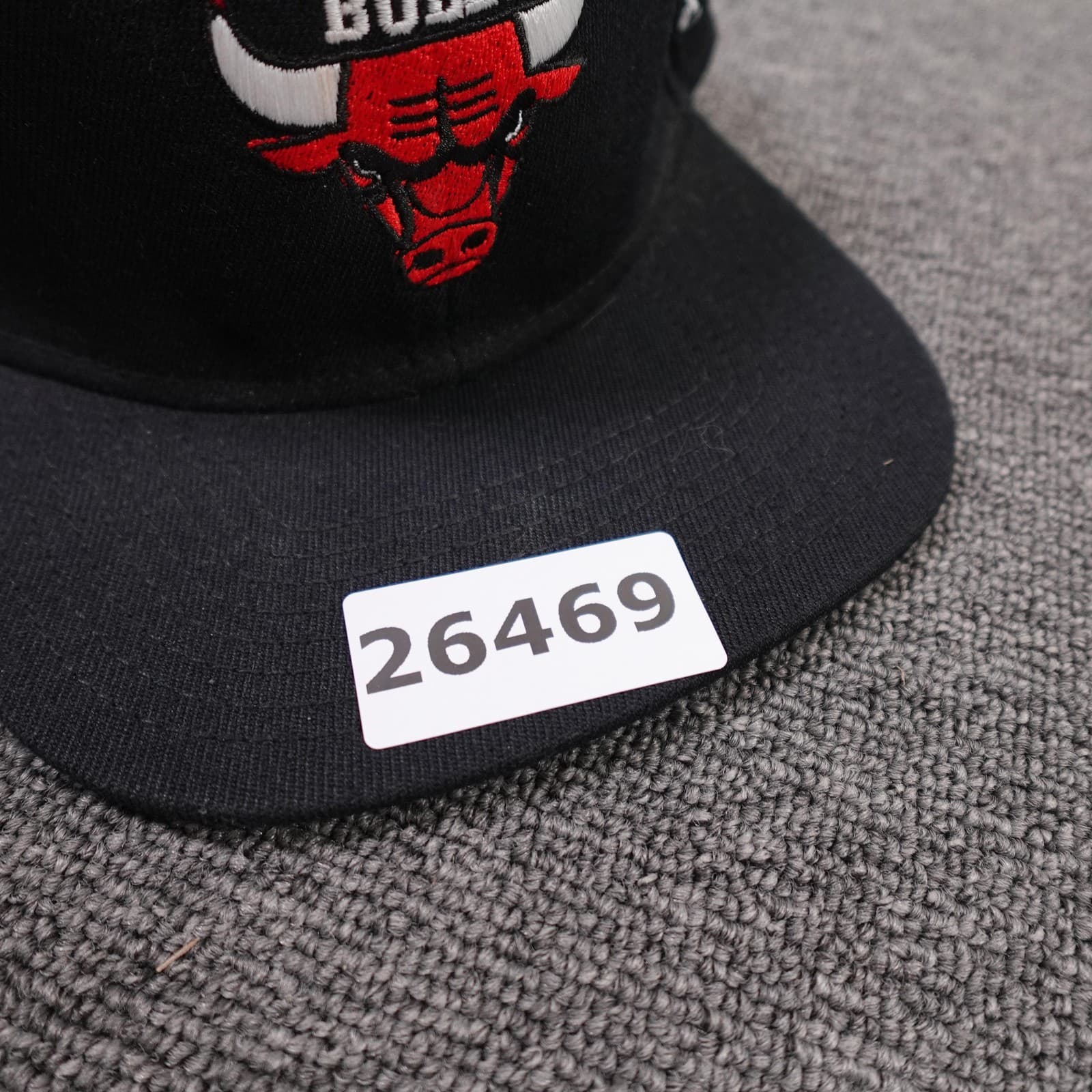 Chicago Bulls Hat Cap Fitted Mens Medium Black NBA Basketball Chandler Otto Flex - Thumbnail 8