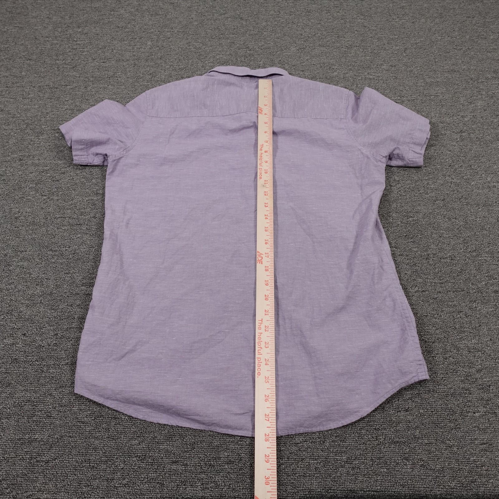 Travis Mathew Shirt Mens Medium Purple Solid Short Sleeve Button Up Golf Casual - Thumbnail 4