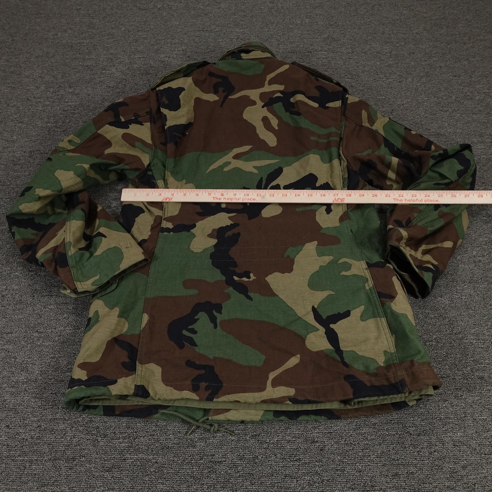 Vintage Golden Mfg M65 Field Jacket Mens Small Woodland Camo US Air Force 80s - Thumbnail 10