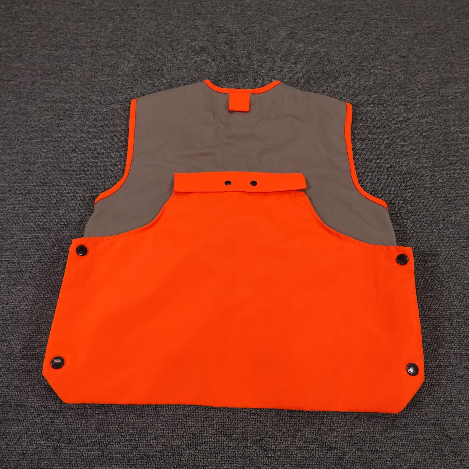 Master Sportsman Vest Mens Large Orange Quilted Canvas Hunting Full Zip Pockets - Thumbnail 9