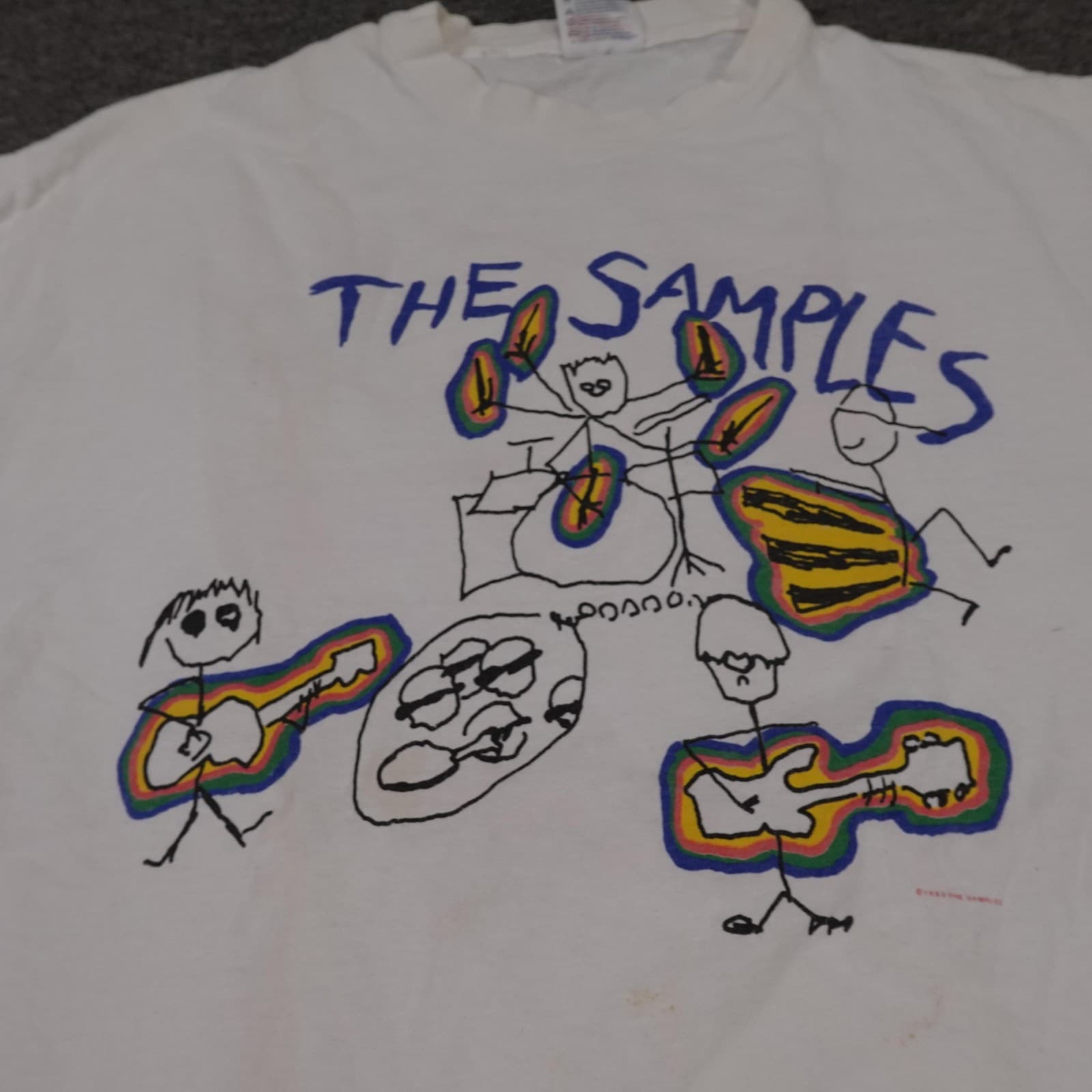 Vintage The Samples Shirt Mens Single Stitch Rock Jam Band Festival 90s - Thumbnail 4