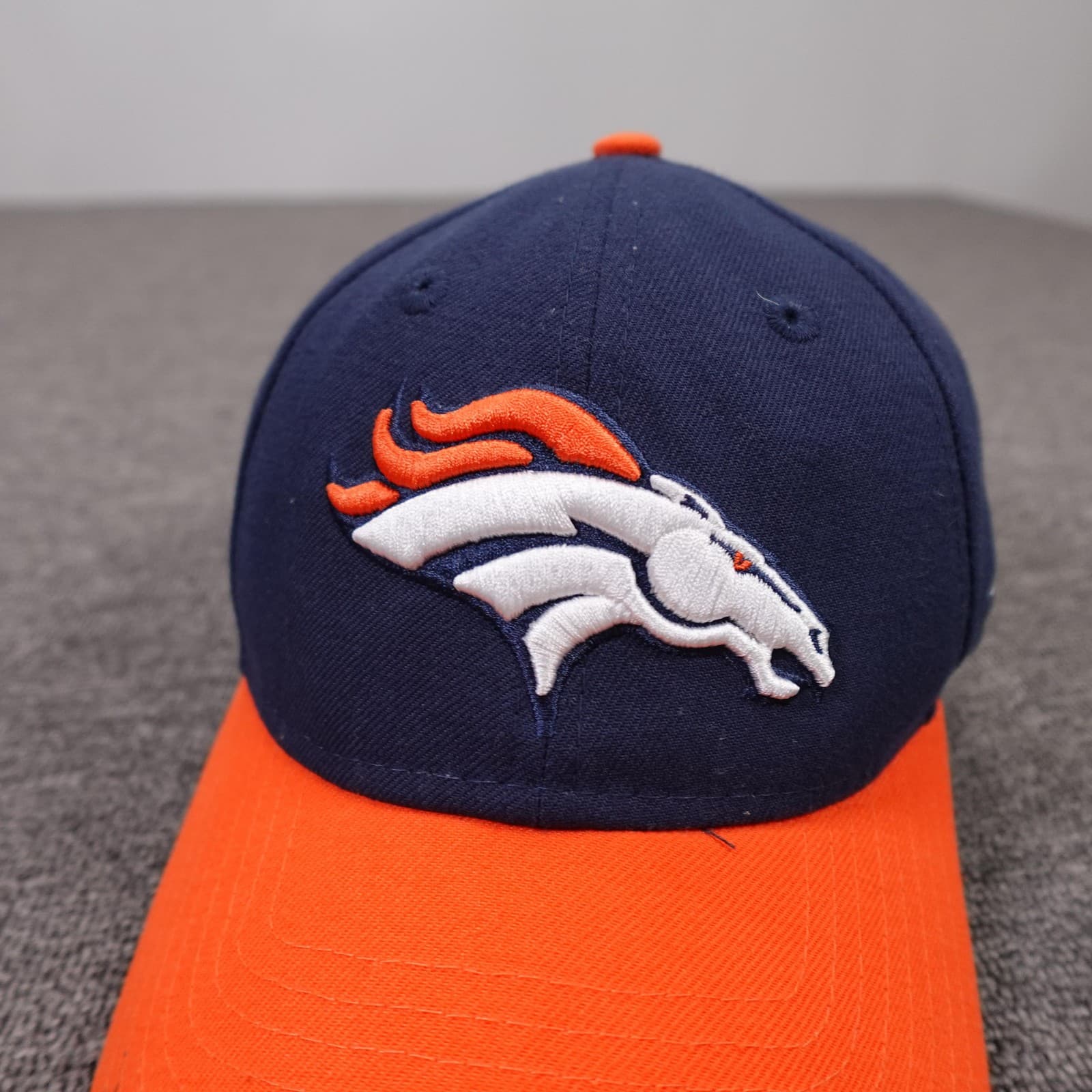 Denver Broncos Hat Cap Strap Back Mens One Size Blue Orange NFL Football New Era - Thumbnail 2