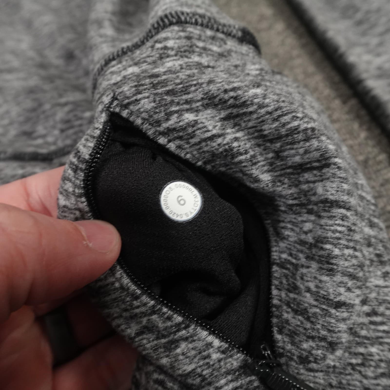 Lululemon Pullover Womens 6 Gray Ready To Rulu Fleece Cowl Neck Active Running - Thumbnail 7