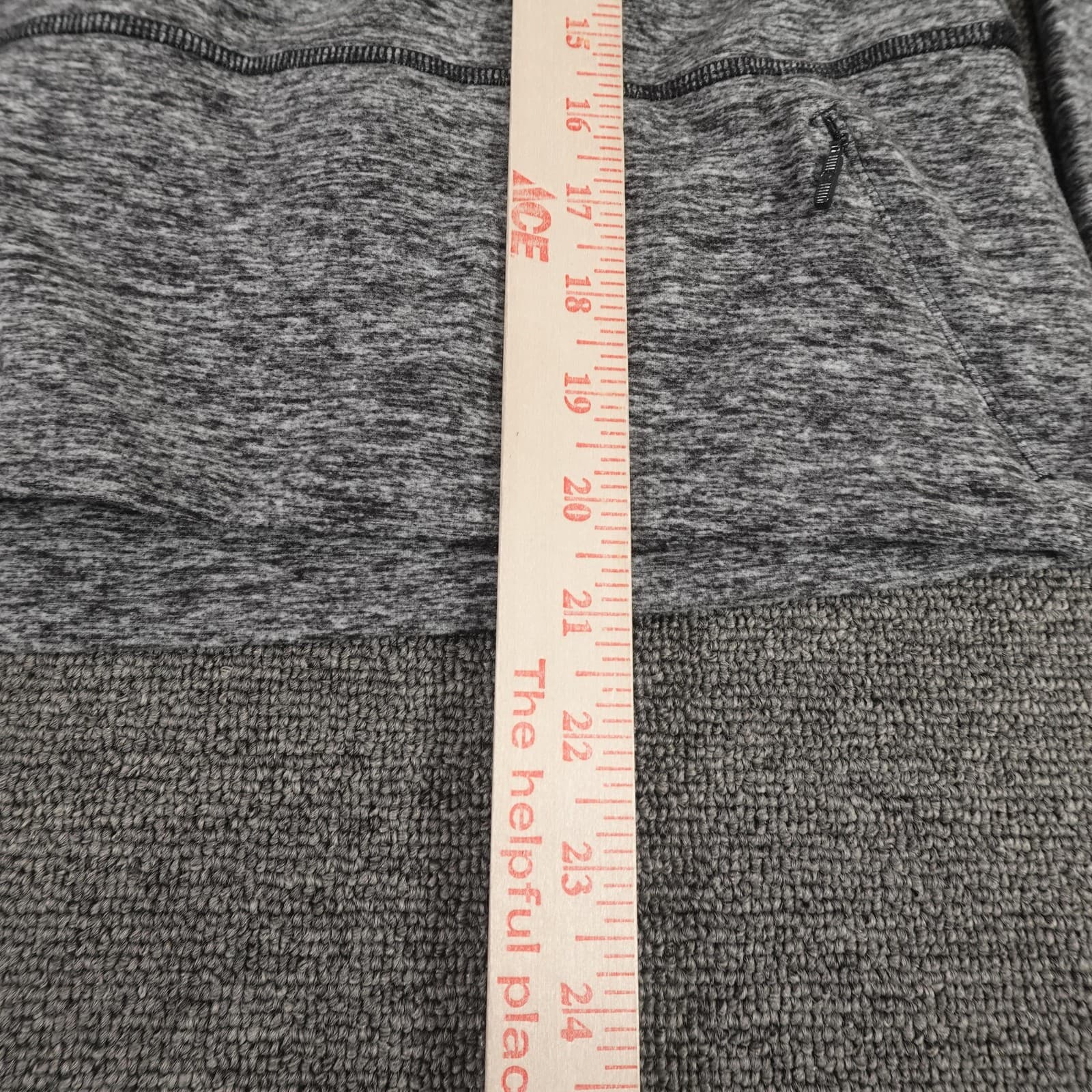 Lululemon Pullover Womens 6 Gray Ready To Rulu Fleece Cowl Neck Active Running - Thumbnail 6