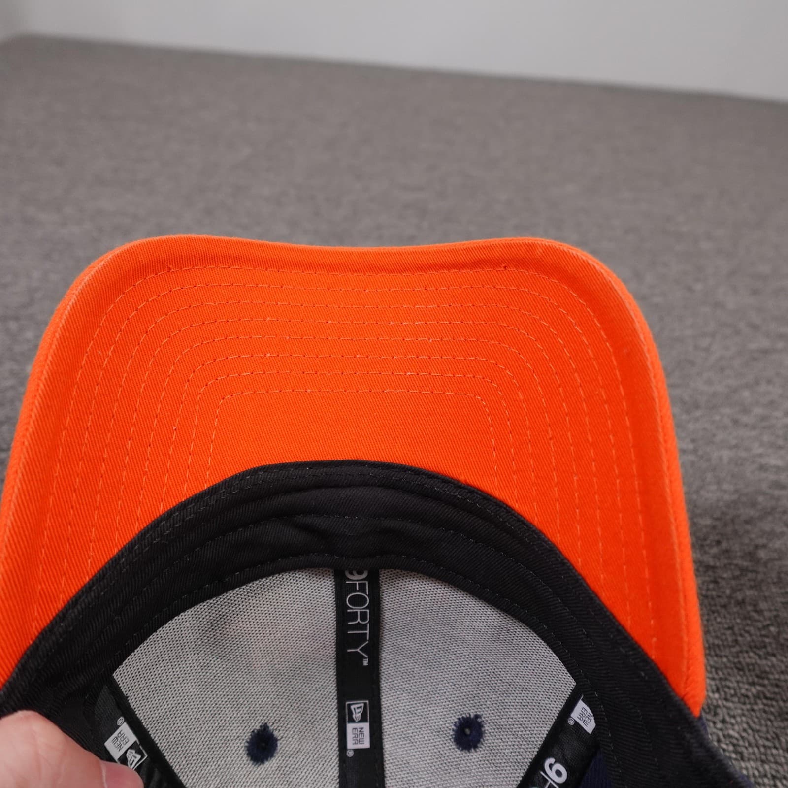 Denver Broncos Hat Cap Strap Back Mens One Size Blue Orange NFL Football New Era - Thumbnail 8