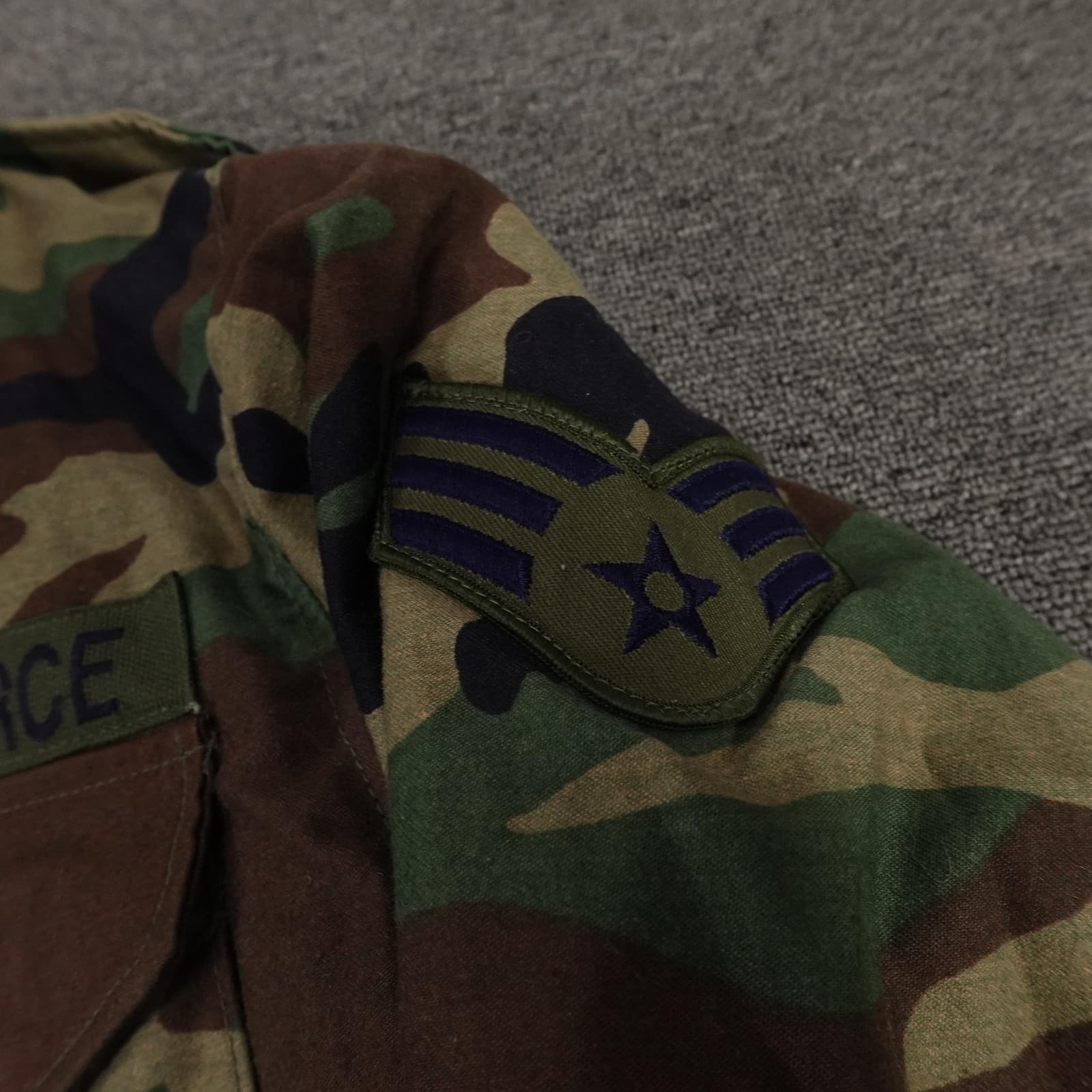 Vintage Golden Mfg M65 Field Jacket Mens Small Woodland Camo US Air Force 80s - Thumbnail 5