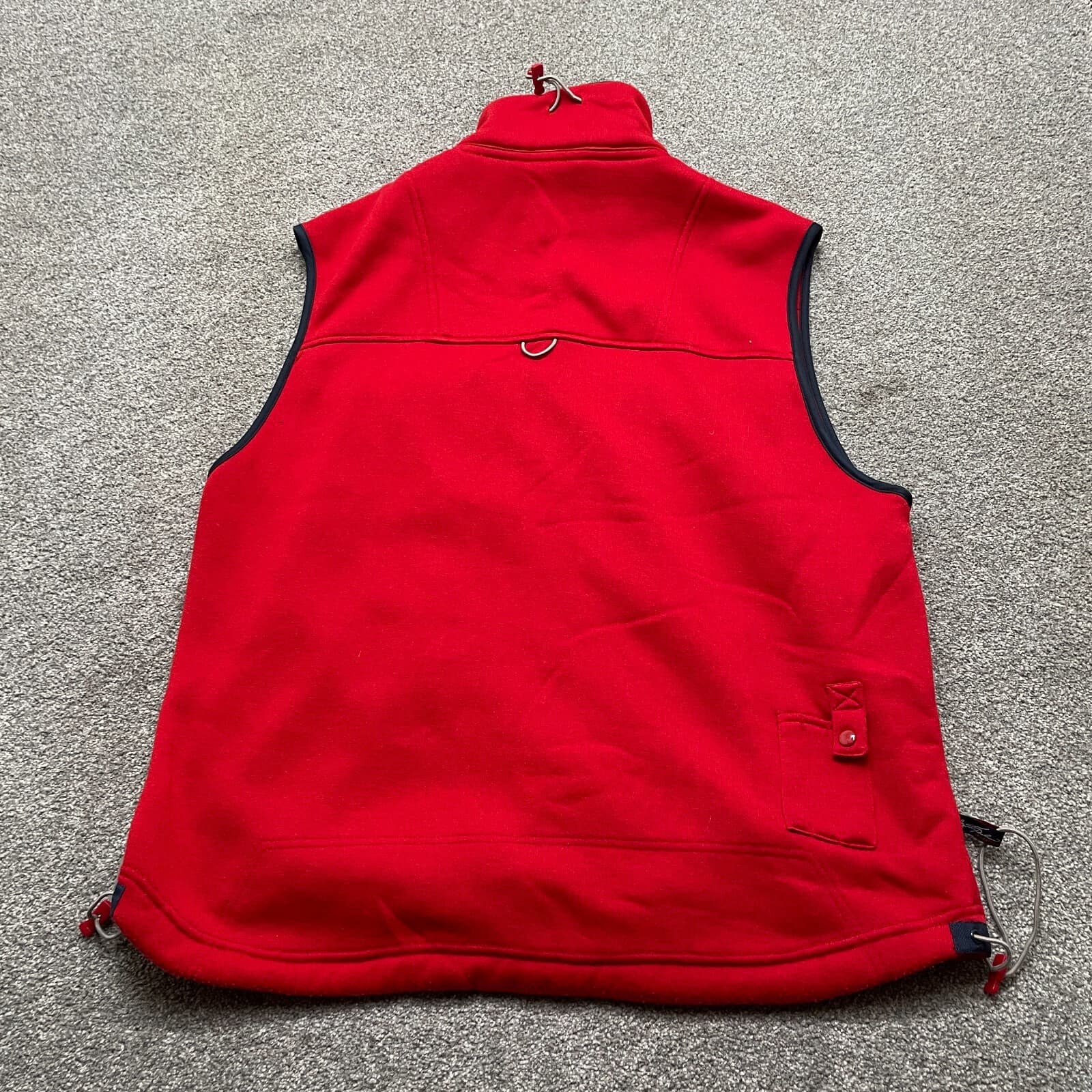 VINTAGE Southpole Vest Adult Large Red Sweater Full Zip Hip Hop Y2k Streetwear * - Thumbnail 10