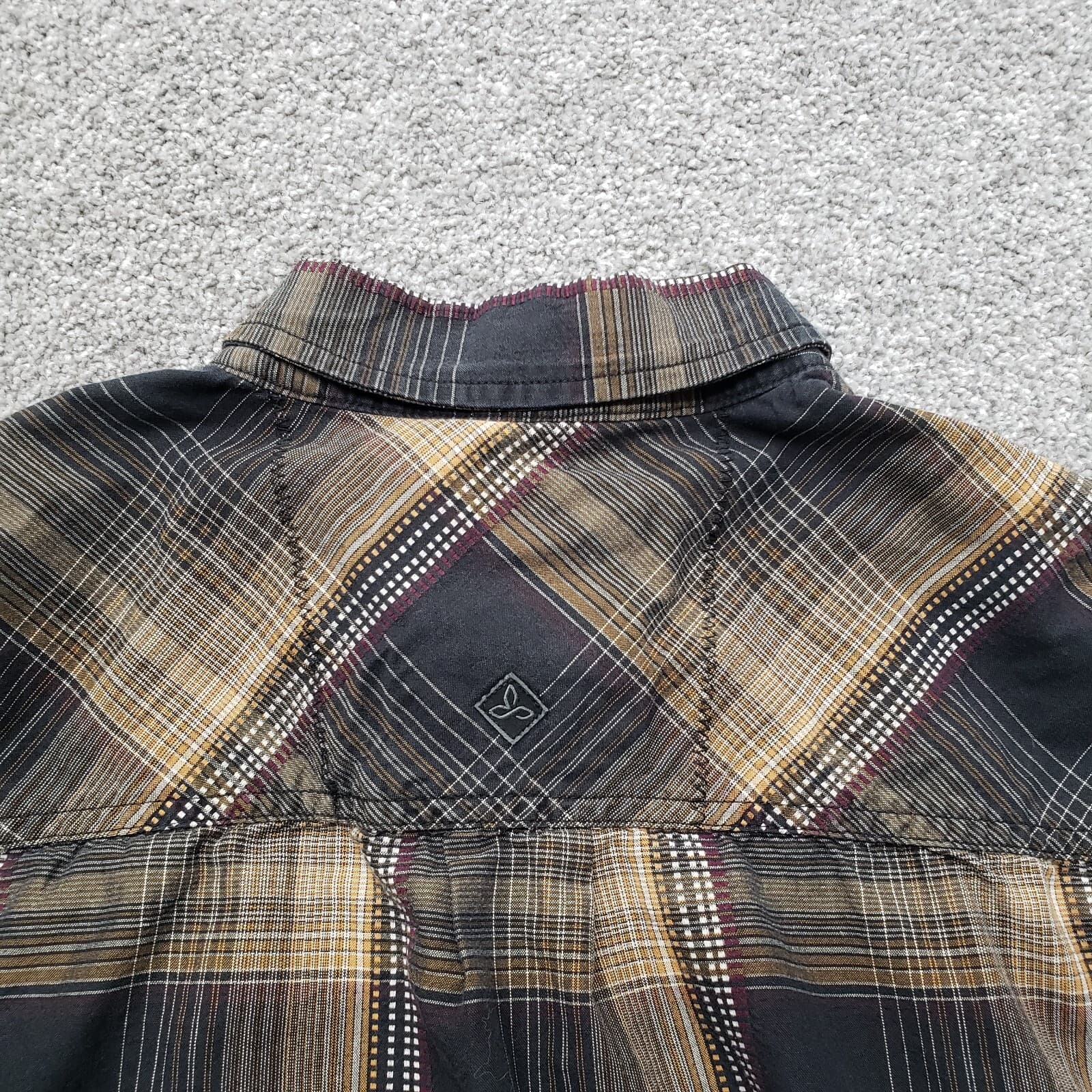 PrAna Shirt Mens Small Multicolor Plaid Long Sleeve Casual Button Down Outdoors - Thumbnail 11