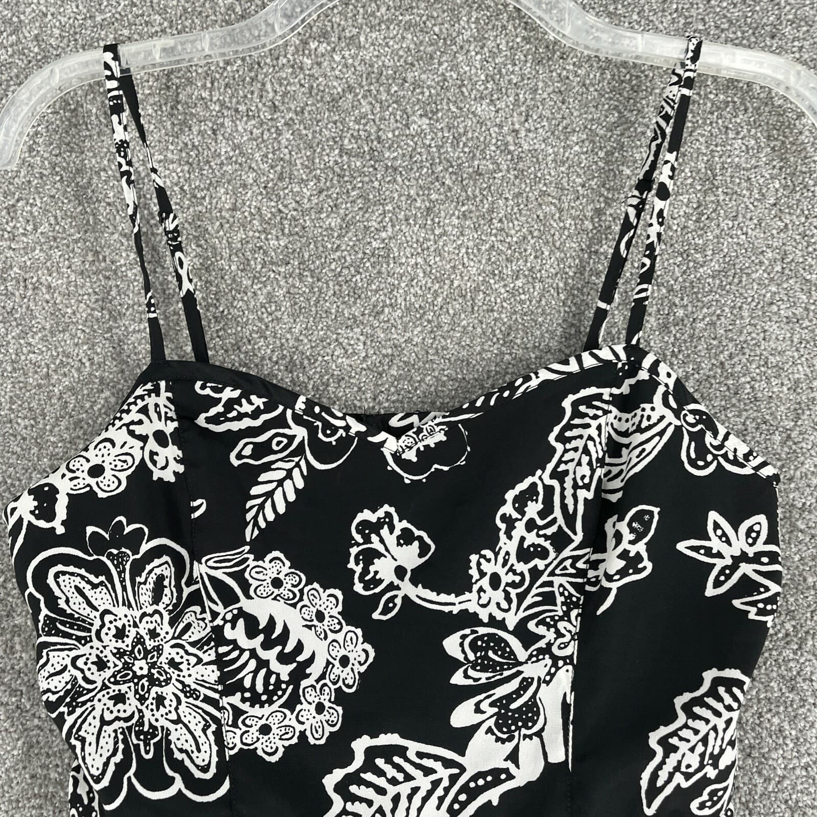 American Eagle Dress Adult 4 Multicolor Mini Strap Black White Short Ladies - Thumbnail 2
