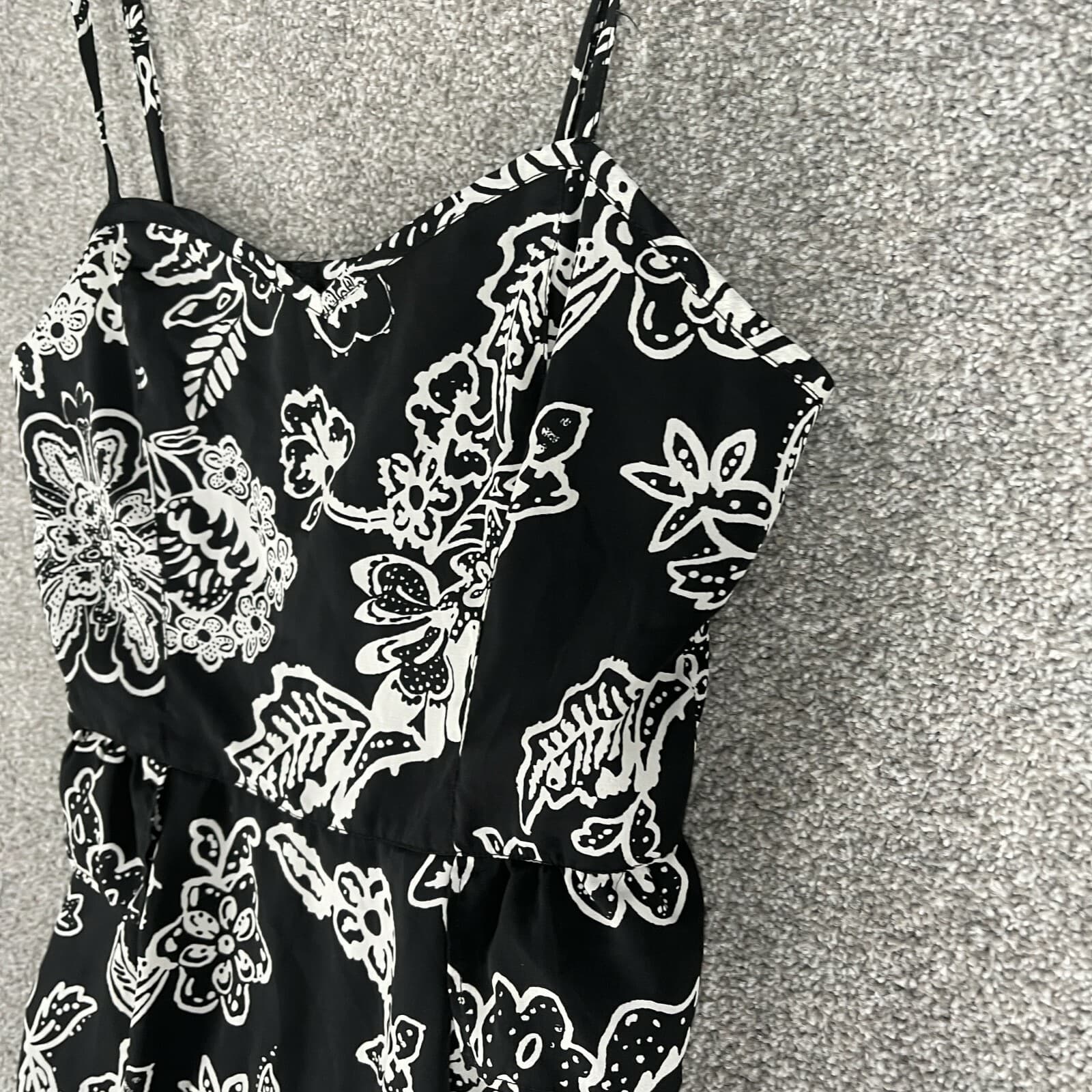 American Eagle Dress Adult 4 Multicolor Mini Strap Black White Short Ladies - Thumbnail 4
