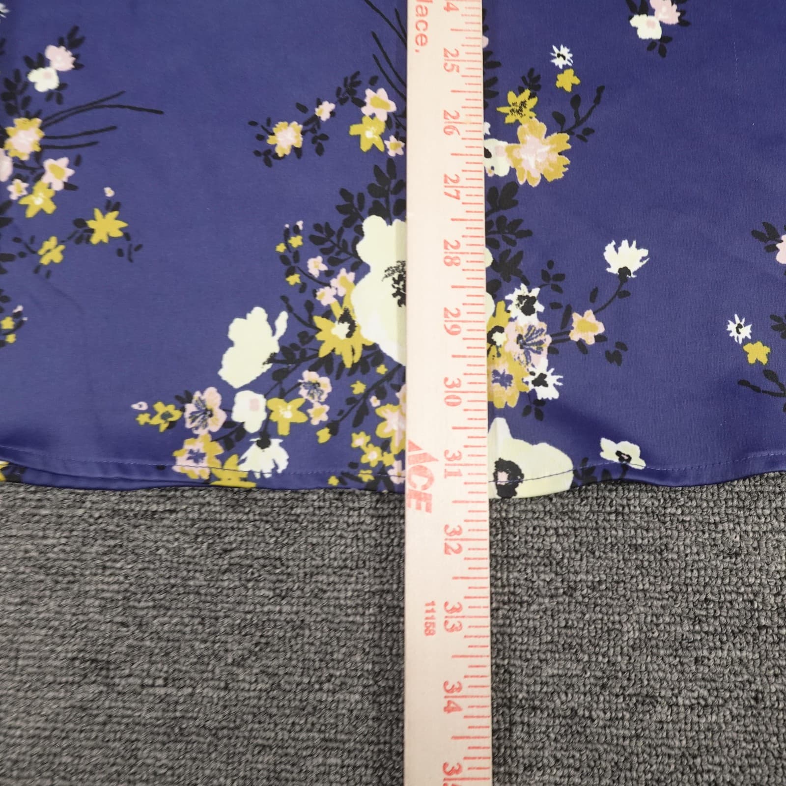 Urban Outfitters Dress Womens XS Blue Floral Collared Fit & Flare Shirt Mini - Thumbnail 5