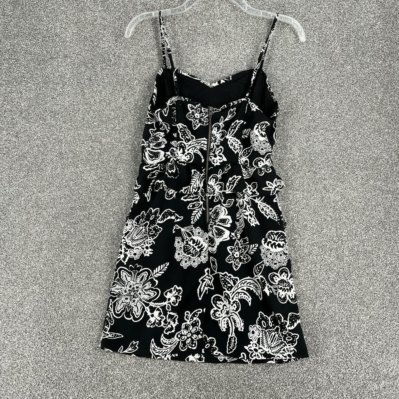 American Eagle Dress Adult 4 Multicolor Mini Strap Black White Short Ladies - Thumbnail 5