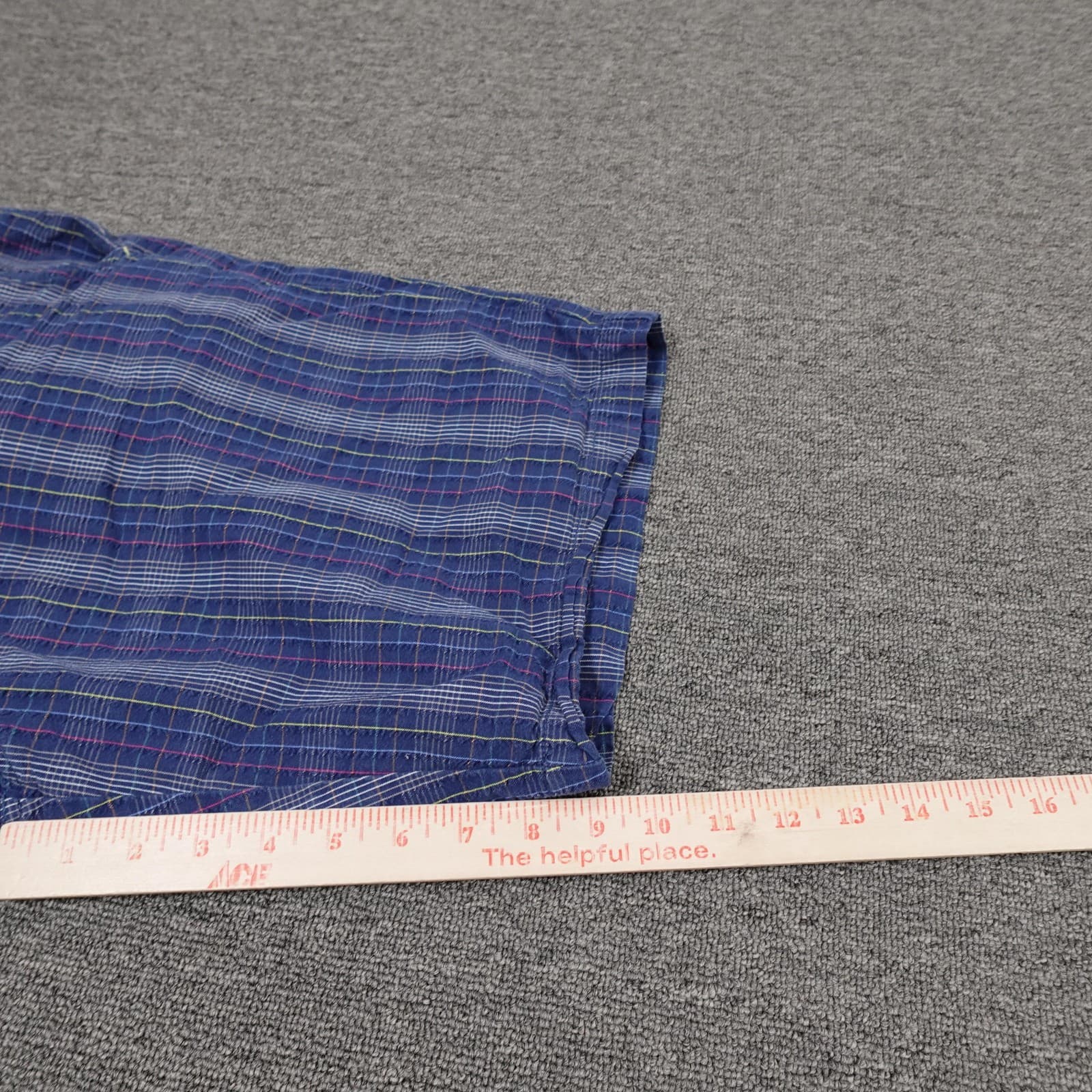 Tommy Bahama Shorts Mens 34 Blue Plaid Cotton Chino 10 Inseam Casual Summer - Thumbnail 7