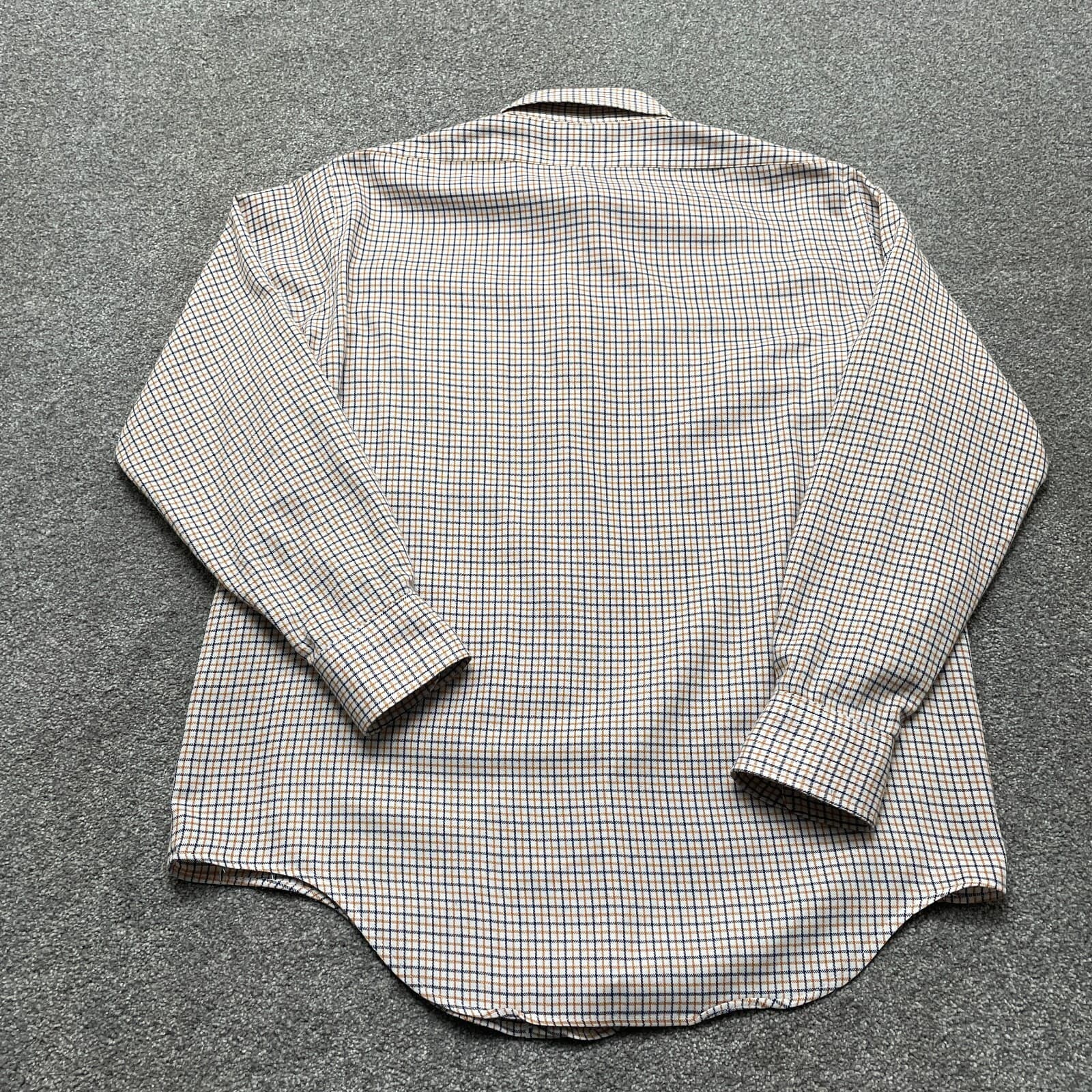LL Bean Shirt Adult 16 Multicolor Plaid Combed Cotton Blend Long Sleeve Mens - Thumbnail 7