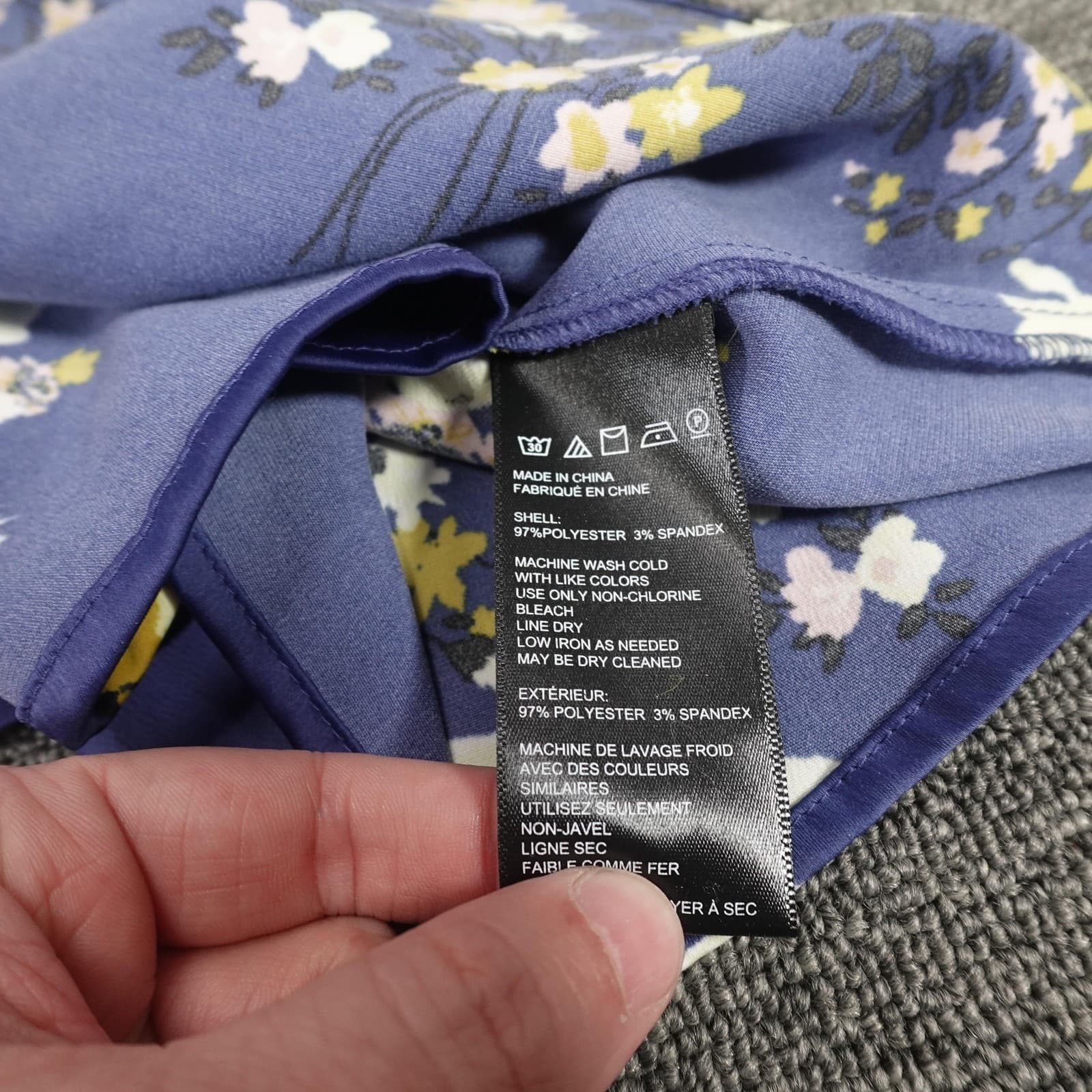 Urban Outfitters Dress Womens XS Blue Floral Collared Fit & Flare Shirt Mini - Thumbnail 7