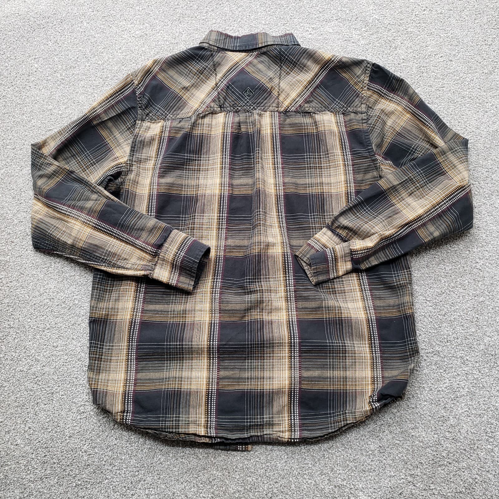 PrAna Shirt Mens Small Multicolor Plaid Long Sleeve Casual Button Down Outdoors - Thumbnail 7