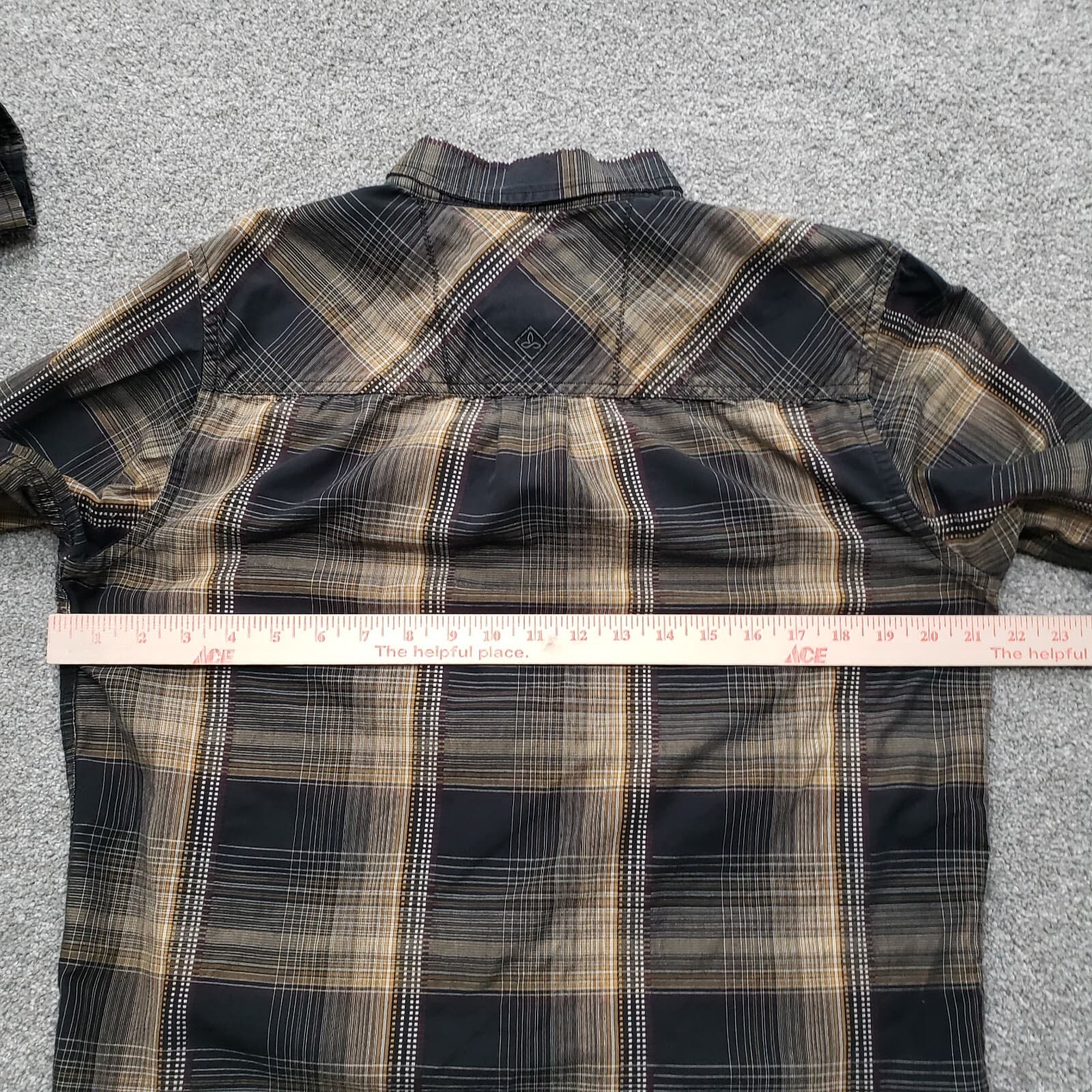 PrAna Shirt Mens Small Multicolor Plaid Long Sleeve Casual Button Down Outdoors - Thumbnail 8