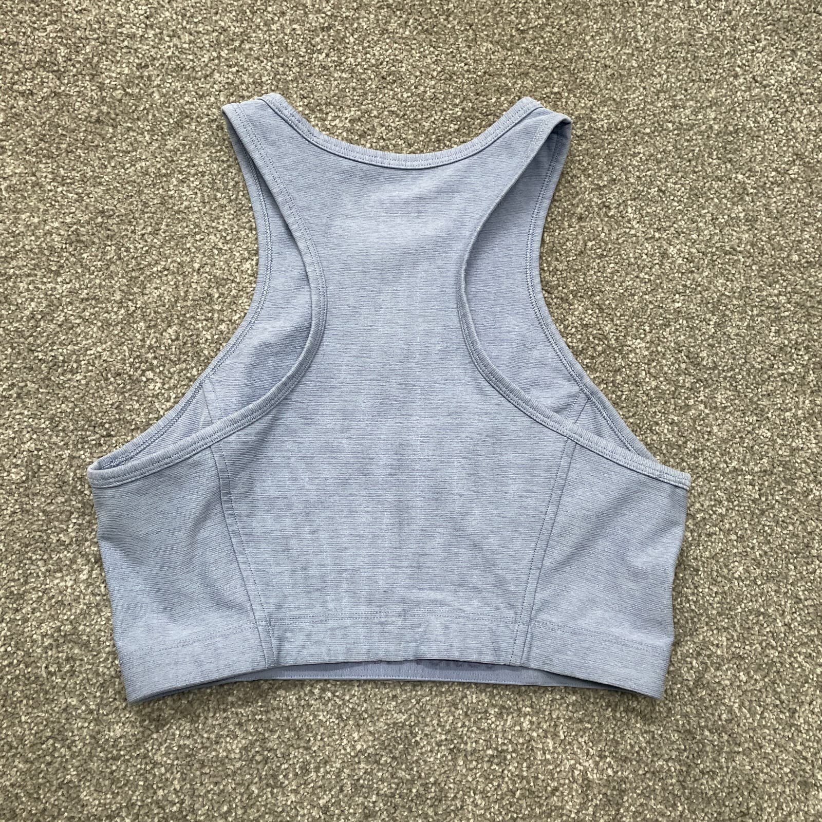 Outdoor Voices Shirt Womens Small Blue Cropped Active Tank Top Gym Running Yoga - Thumbnail 2
