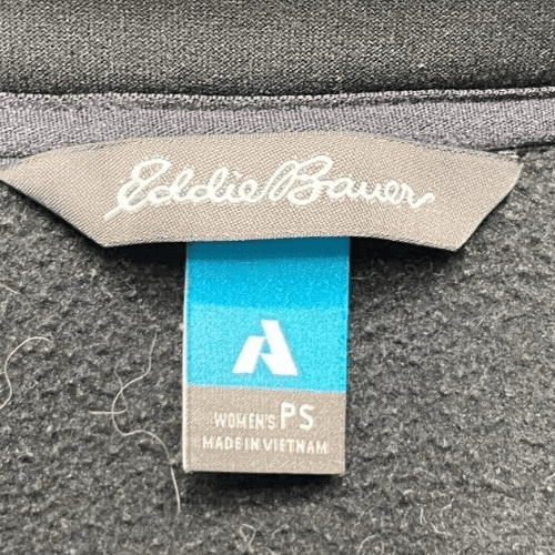 Eddie Bauer Sweater Adult Small Petite PS Black Full Zip First Ascent READ - Thumbnail 10