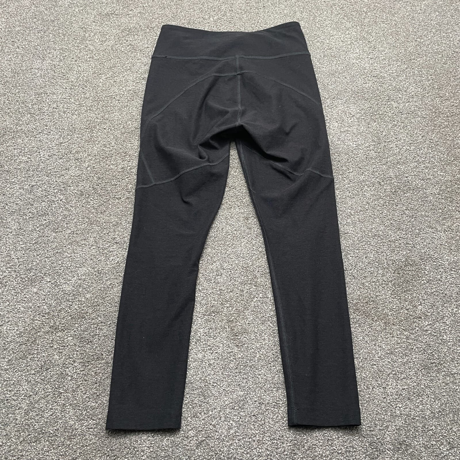 Outdoor Voices Leggings Adult Small Black Crop Mid Rise Yoga Running Ladies - Thumbnail 3