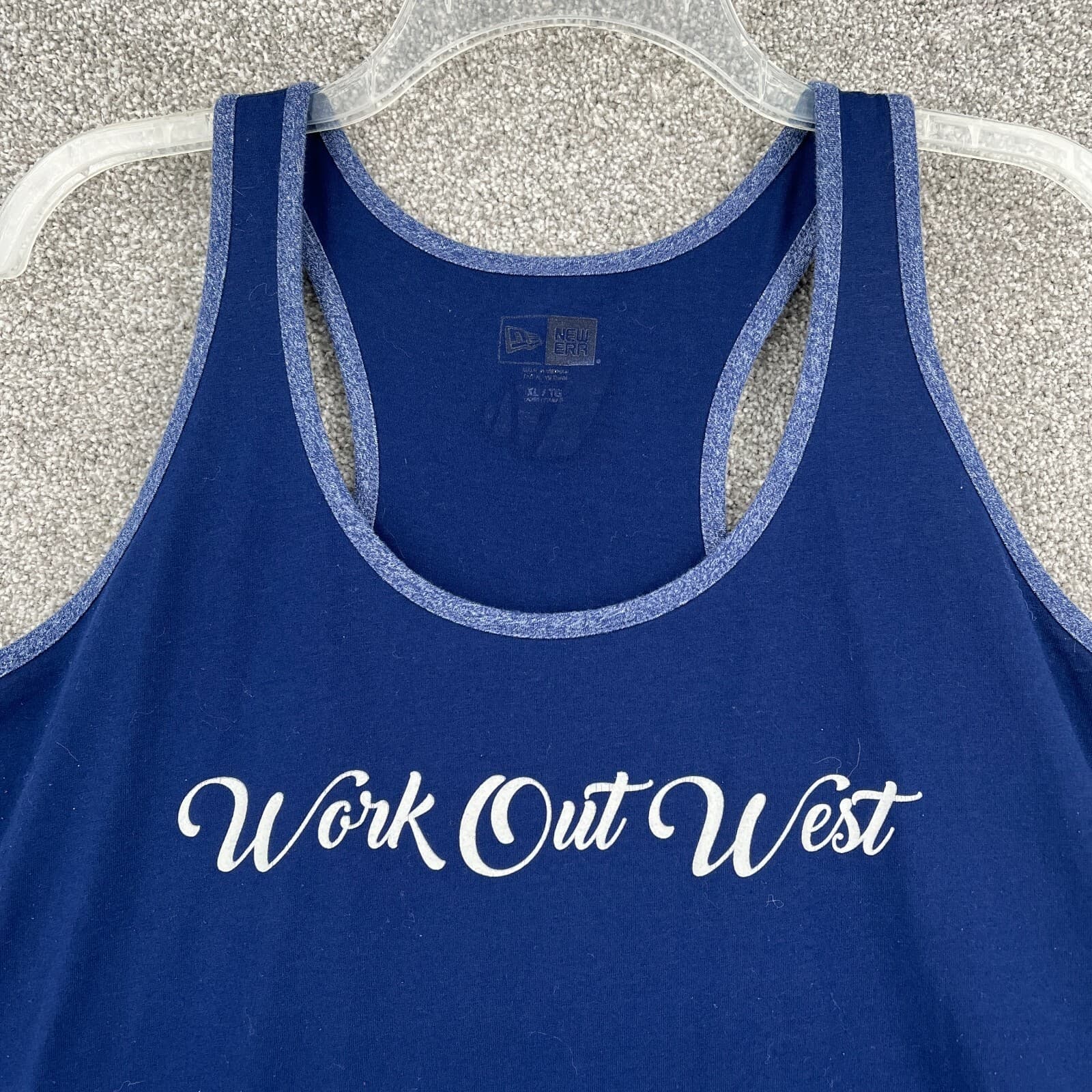 New Era Shirt Adult Extra Large Blue Tank Top Casual Activewear Ladies - Thumbnail 2