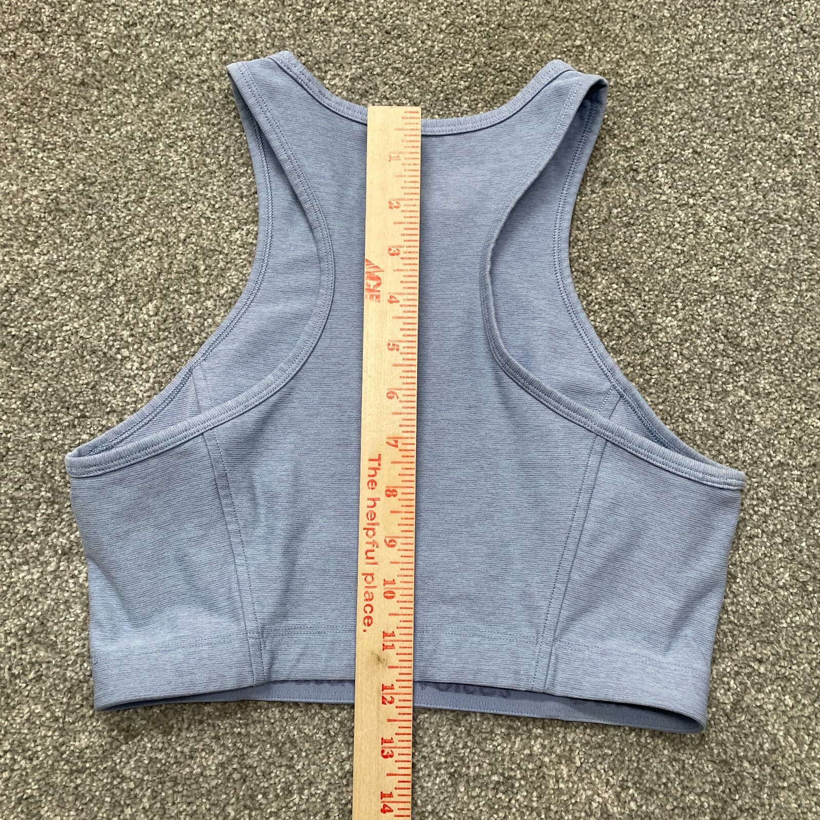 Outdoor Voices Shirt Womens Small Blue Cropped Active Tank Top Gym Running Yoga - Thumbnail 5