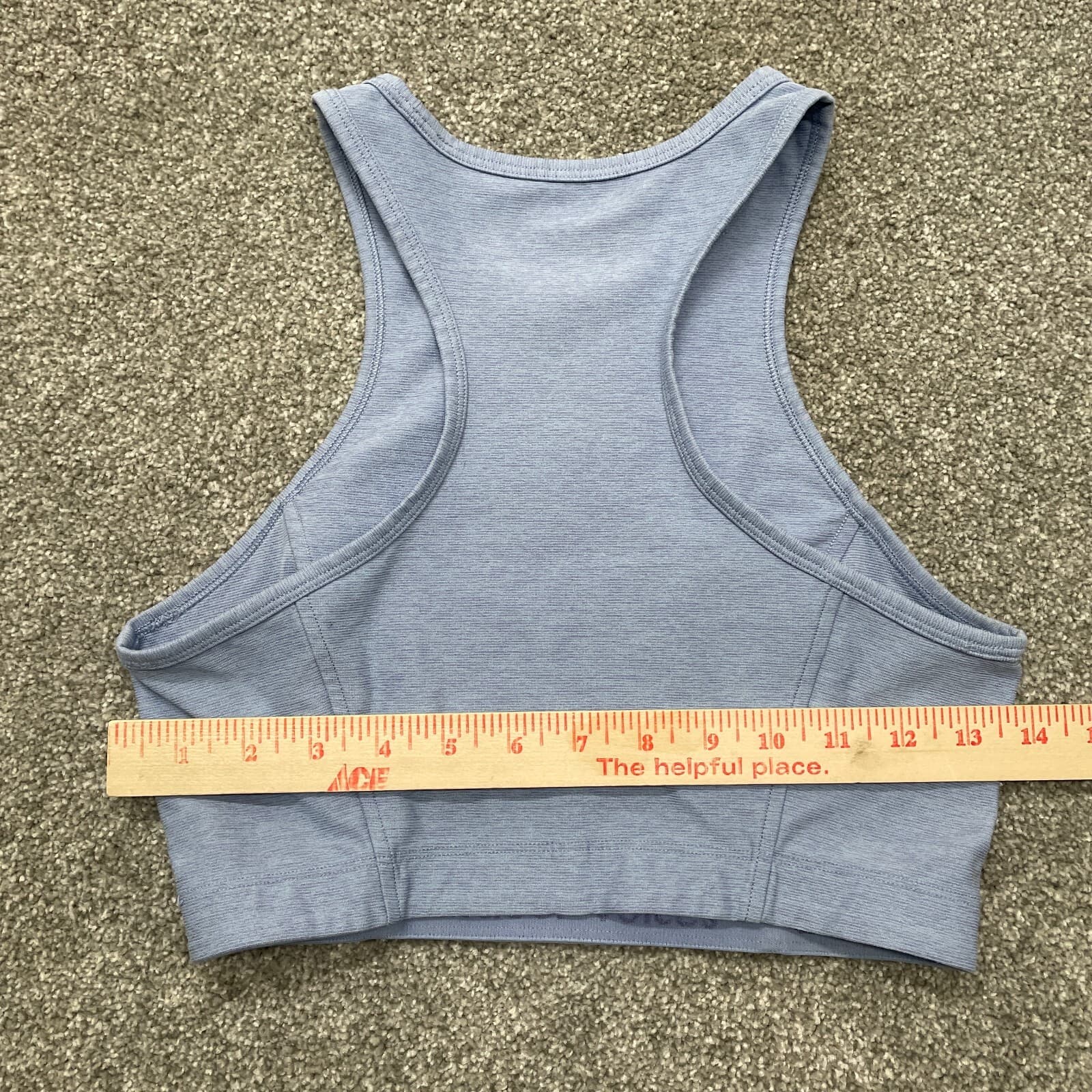 Outdoor Voices Shirt Womens Small Blue Cropped Active Tank Top Gym Running Yoga - Thumbnail 4