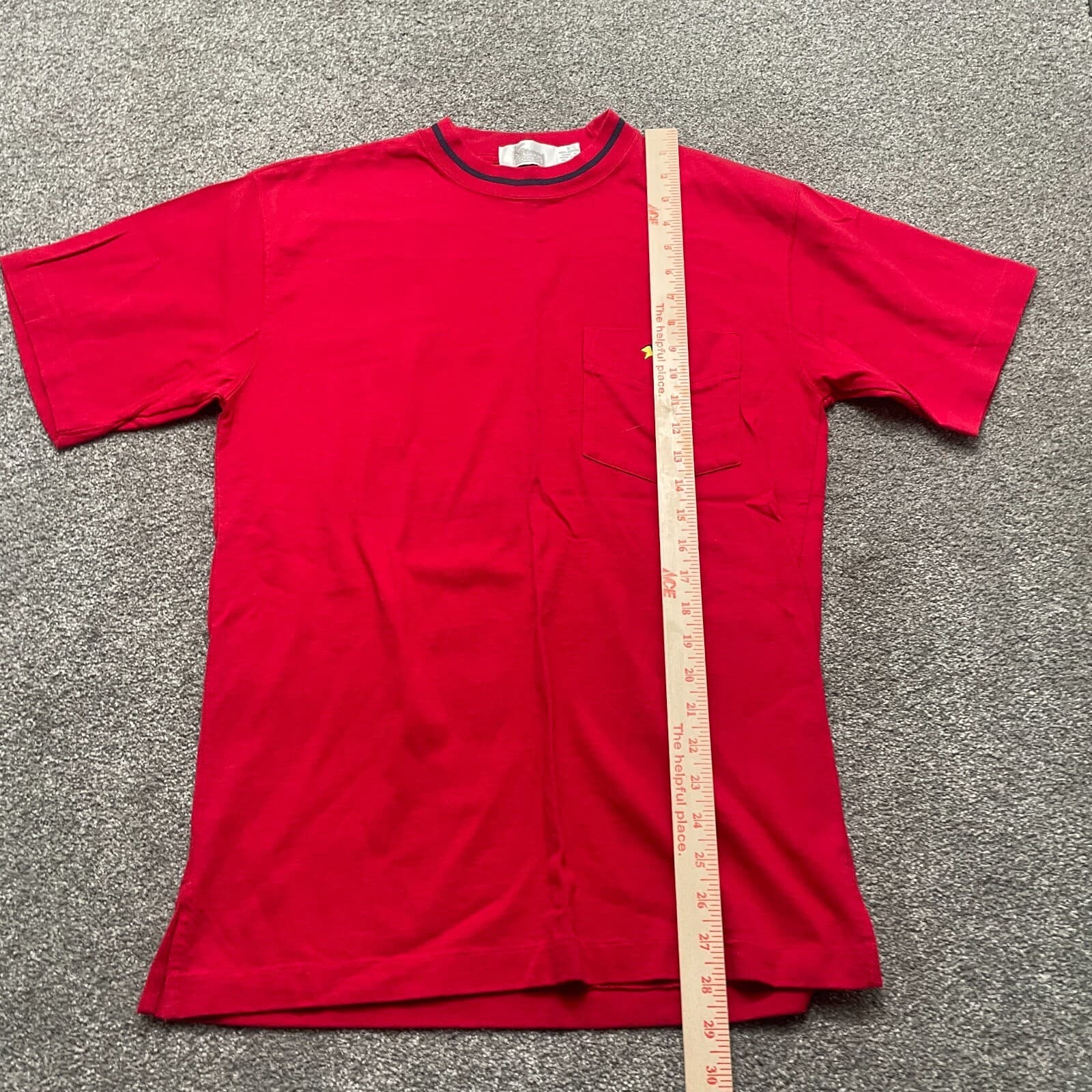 VINTAGE Kenny Rogers Shirt Small Red Country Music Pocket Tee Crew 90s Mens - Thumbnail 5
