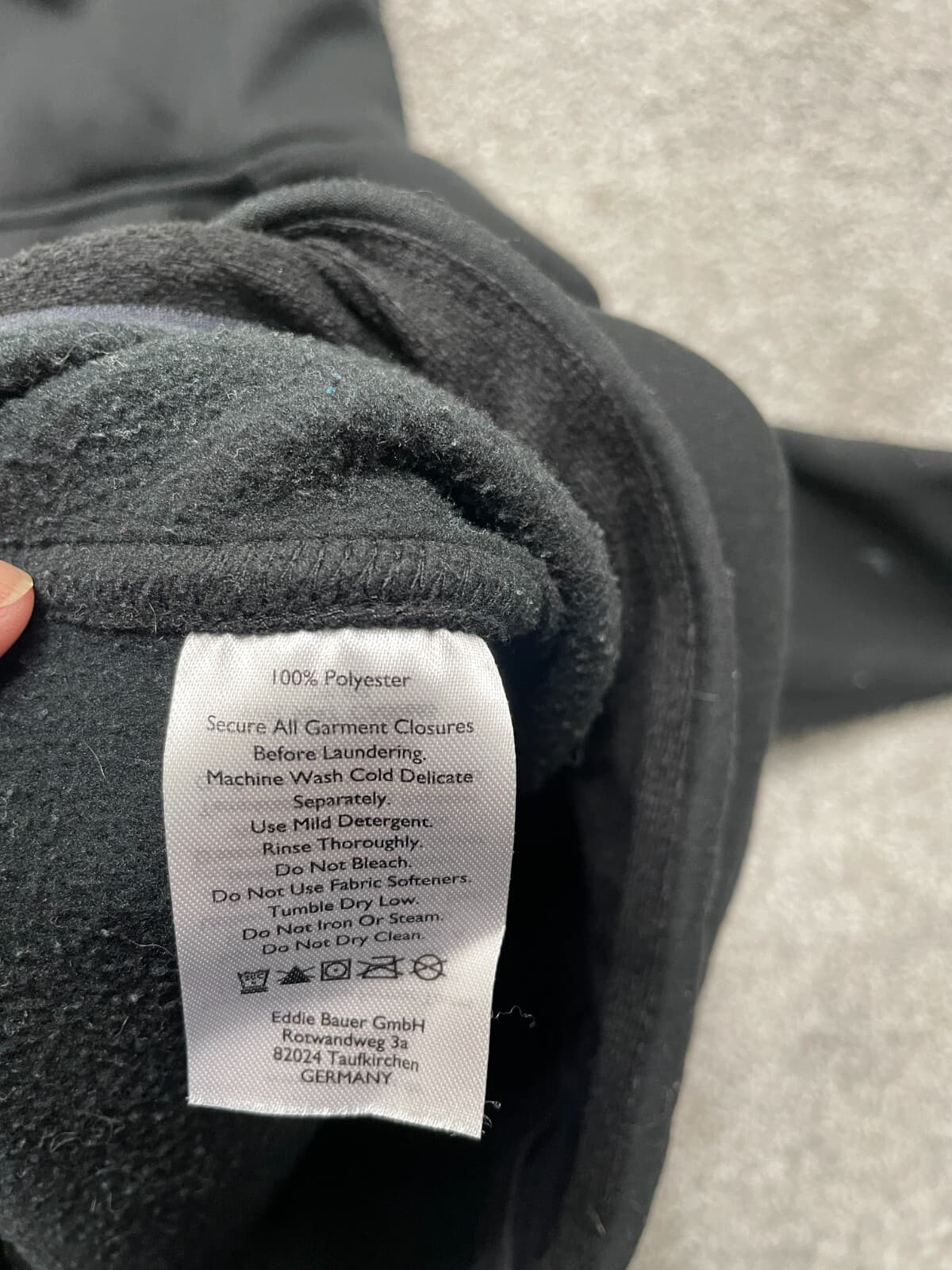 Eddie Bauer Sweater Adult Small Petite PS Black Full Zip First Ascent READ - Thumbnail 7