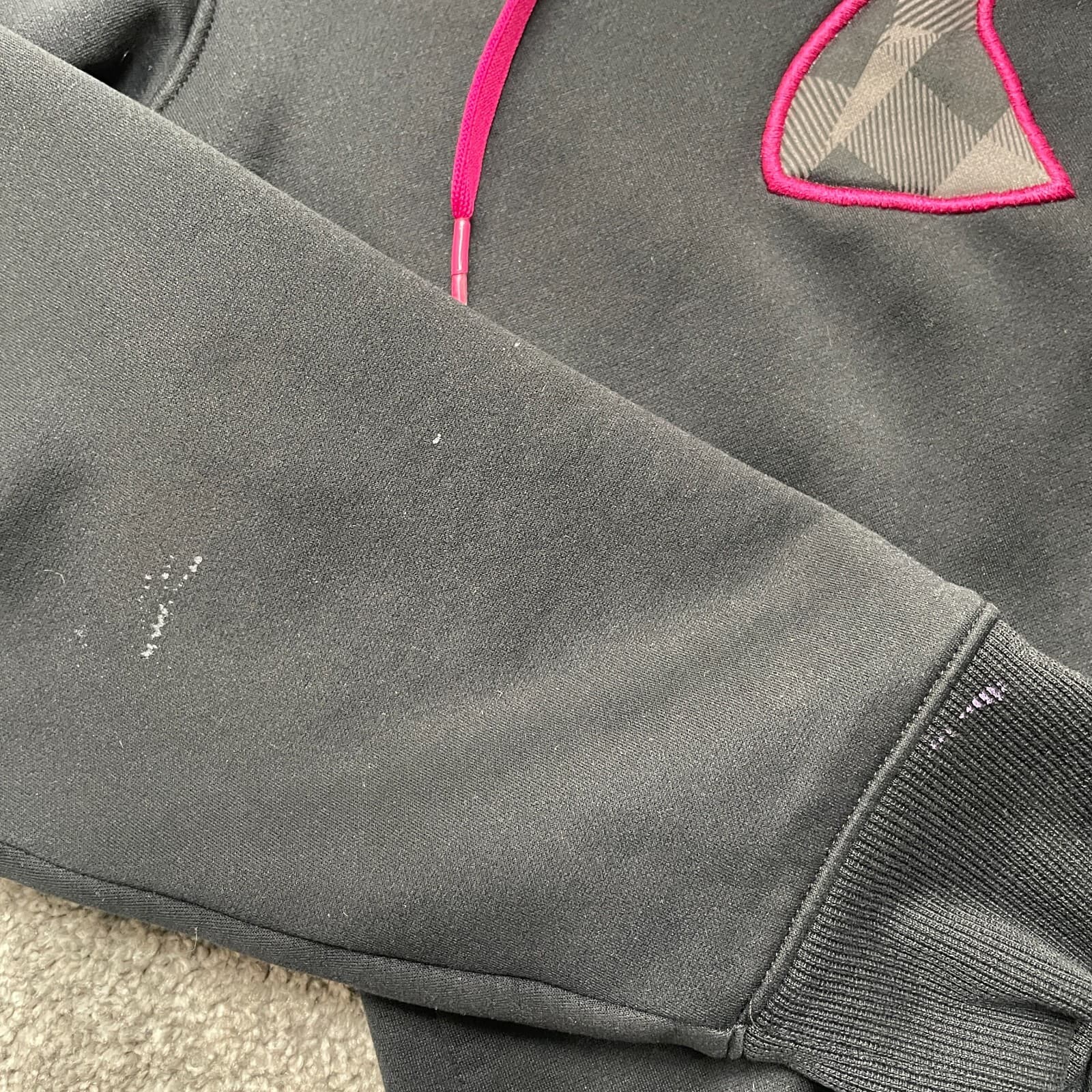 Under Armour Hoodie Womens Small Black Storm Cold Gear Sweatshirt Pullover READ - Thumbnail 3
